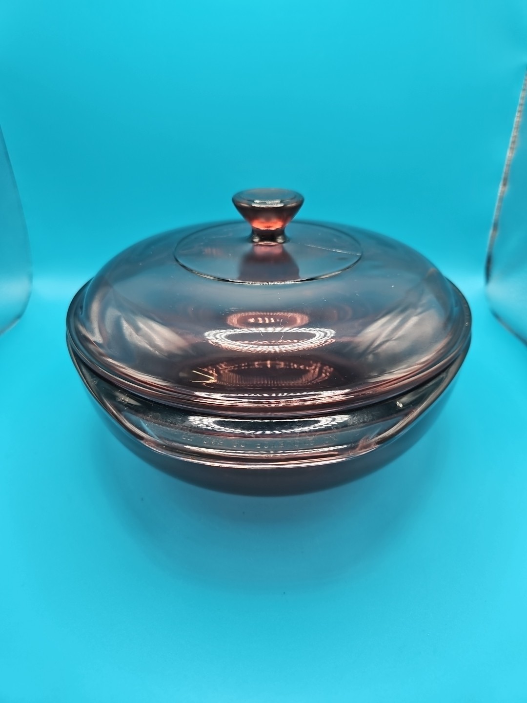 Pyrex Visions Glass Purple 023 Round 1.5 L Casserole Baking Dish With 623-C lid