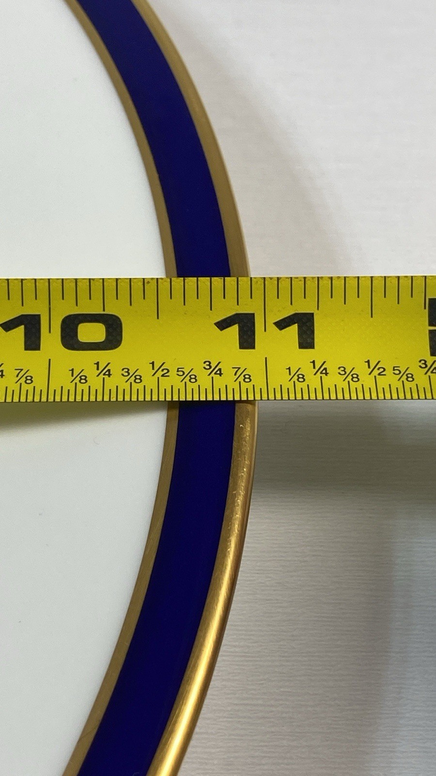 (Set of 4) 10 7/8″ Lenox Federal Cobalt Dinner Plates Collection Gold MINT