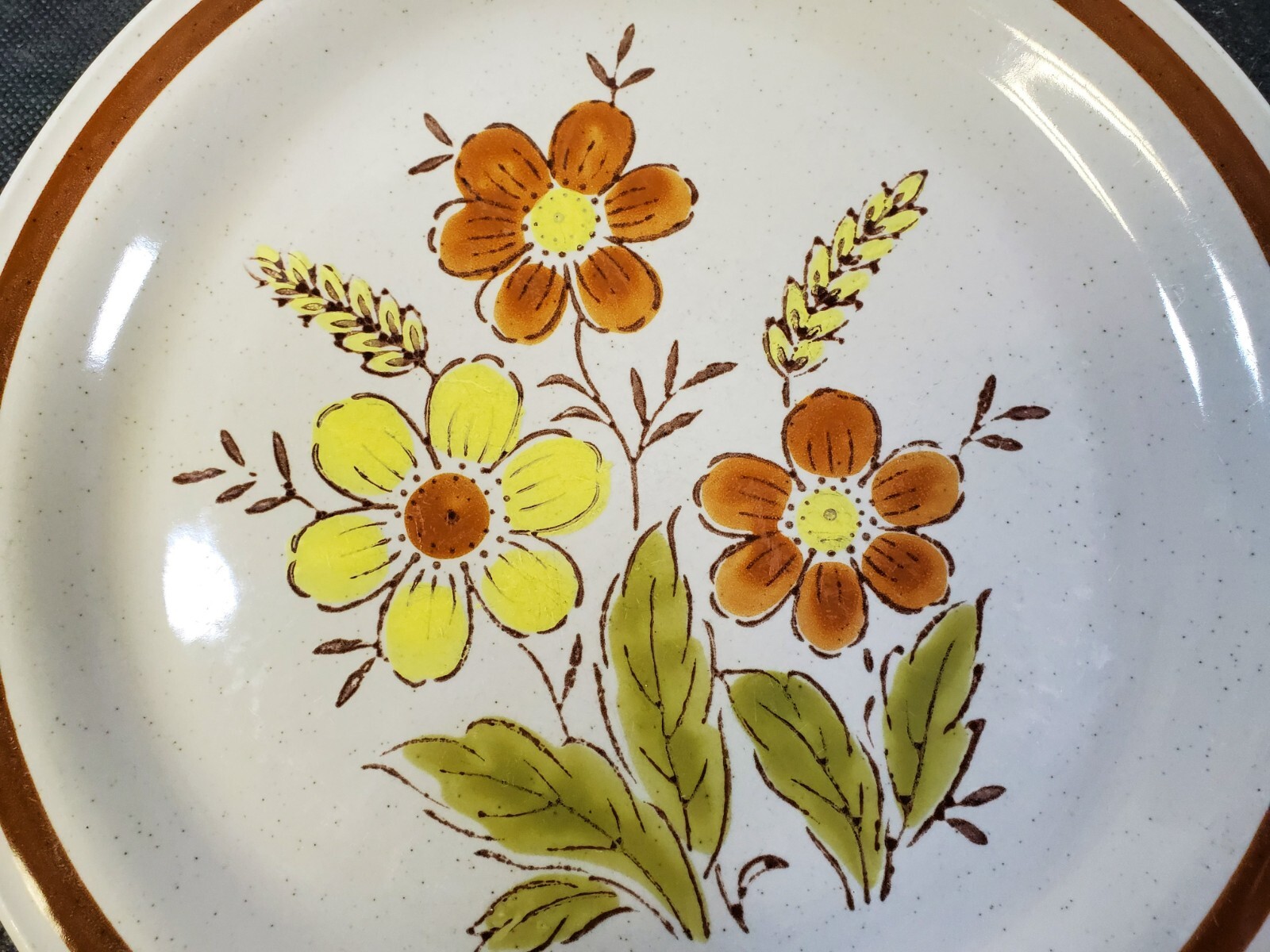 VTGE Autumn Collection Stoneware Wheat Flower Dinnerware SOLD BY THE PIECE