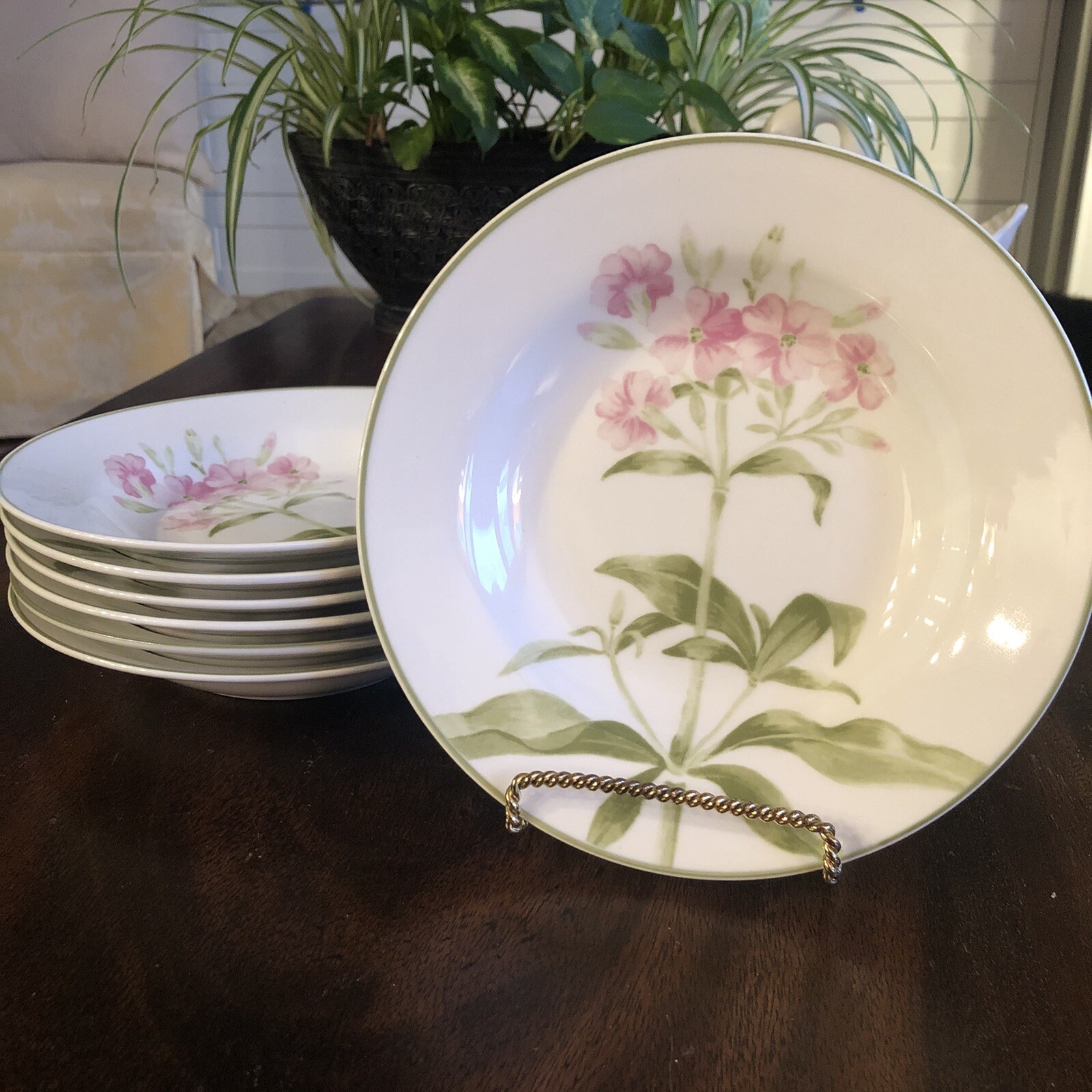 FAIRFIELD SETTING GARDEN VERBENA 7 7/8″ SOUP/SALAD BOWL 1 OF 6 SOLD SEPARATELY
