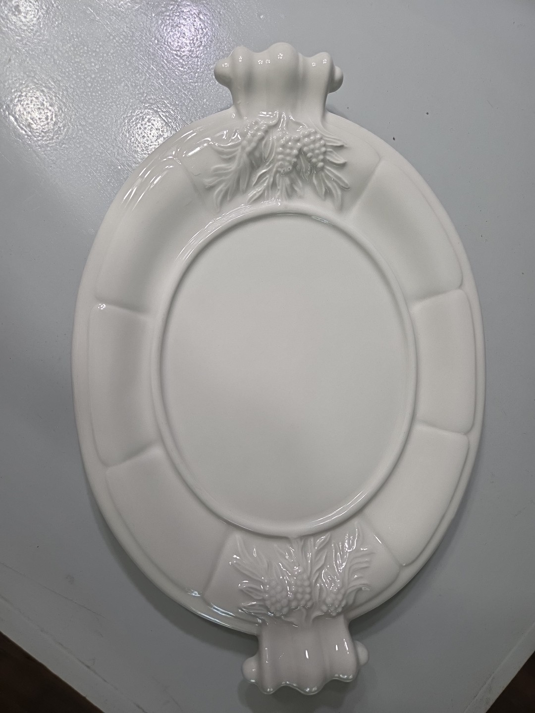 Red Cliff Ironstone Platter. (Note: See Picture. Small Smudge On One End.)