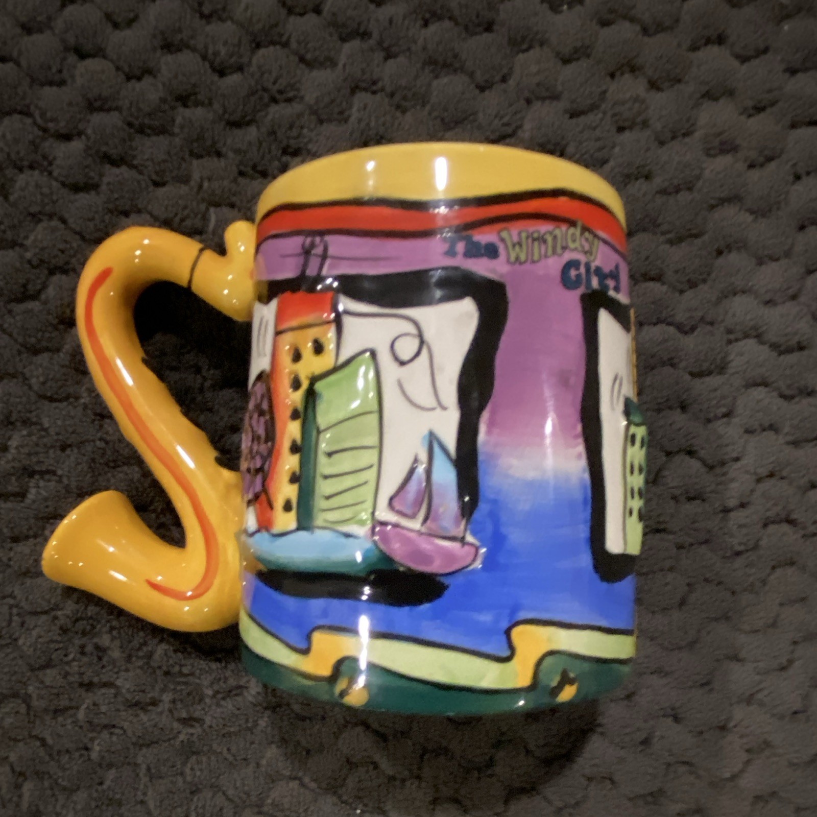 Multicolor Ceramic Chicago Cityscape Mug