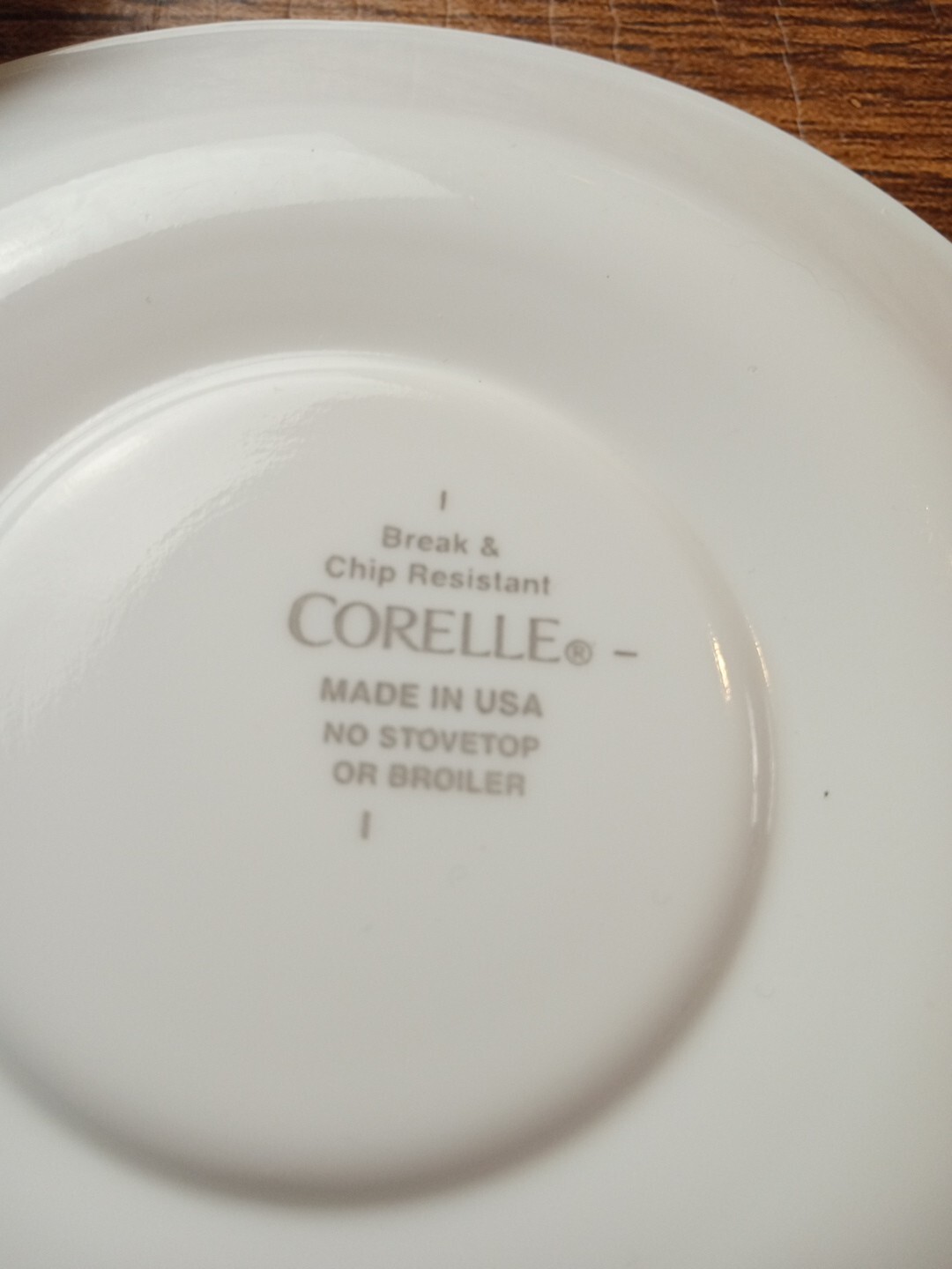 Corelle Saucer Plates Swirl green Rim 6″ Set Of 6