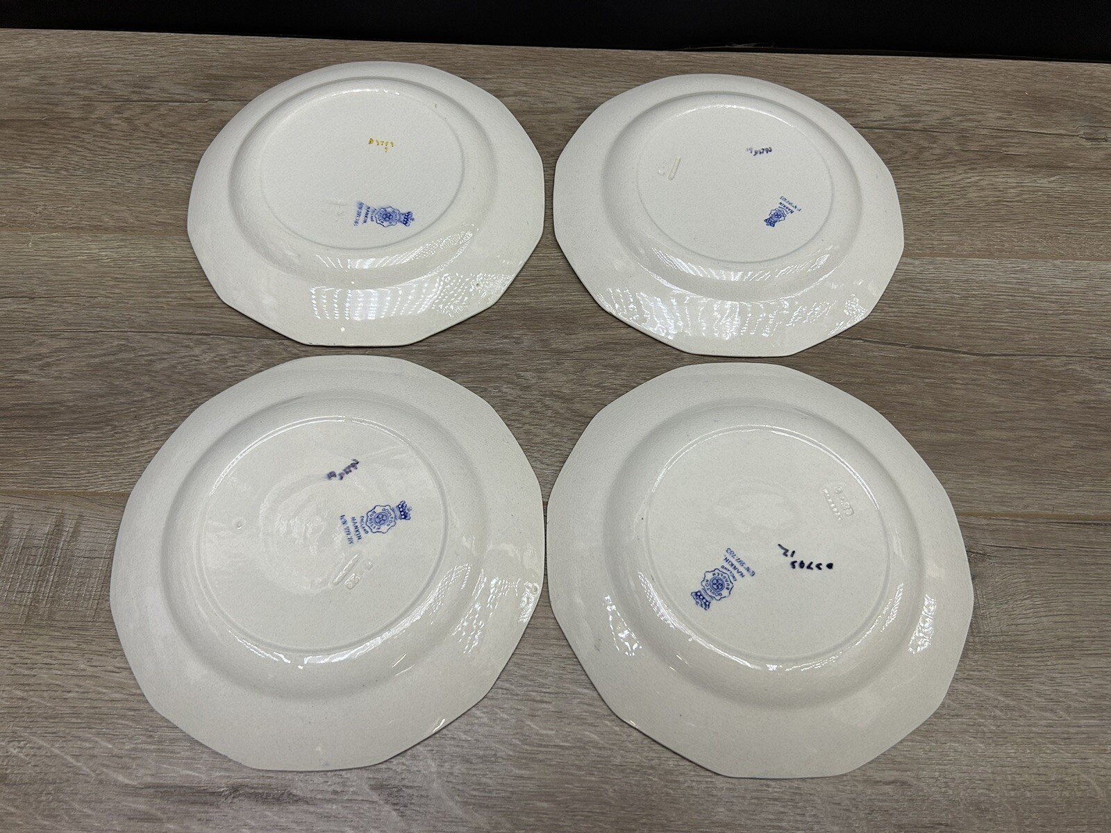 Vintage Doulton of Burslem Nankin Handpainted Dinner Plate Set Of 4 England