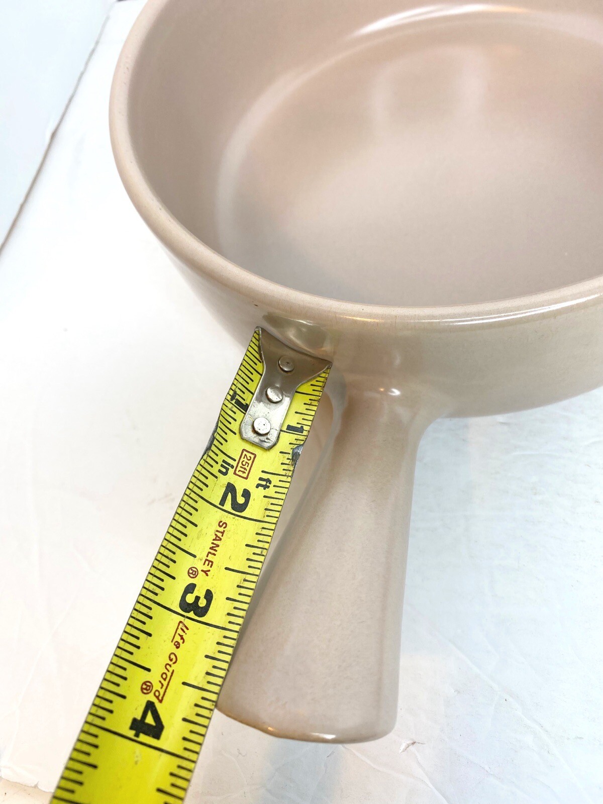 Vintage La Solana California Pottery Individual Covered Casserole Handle Pink