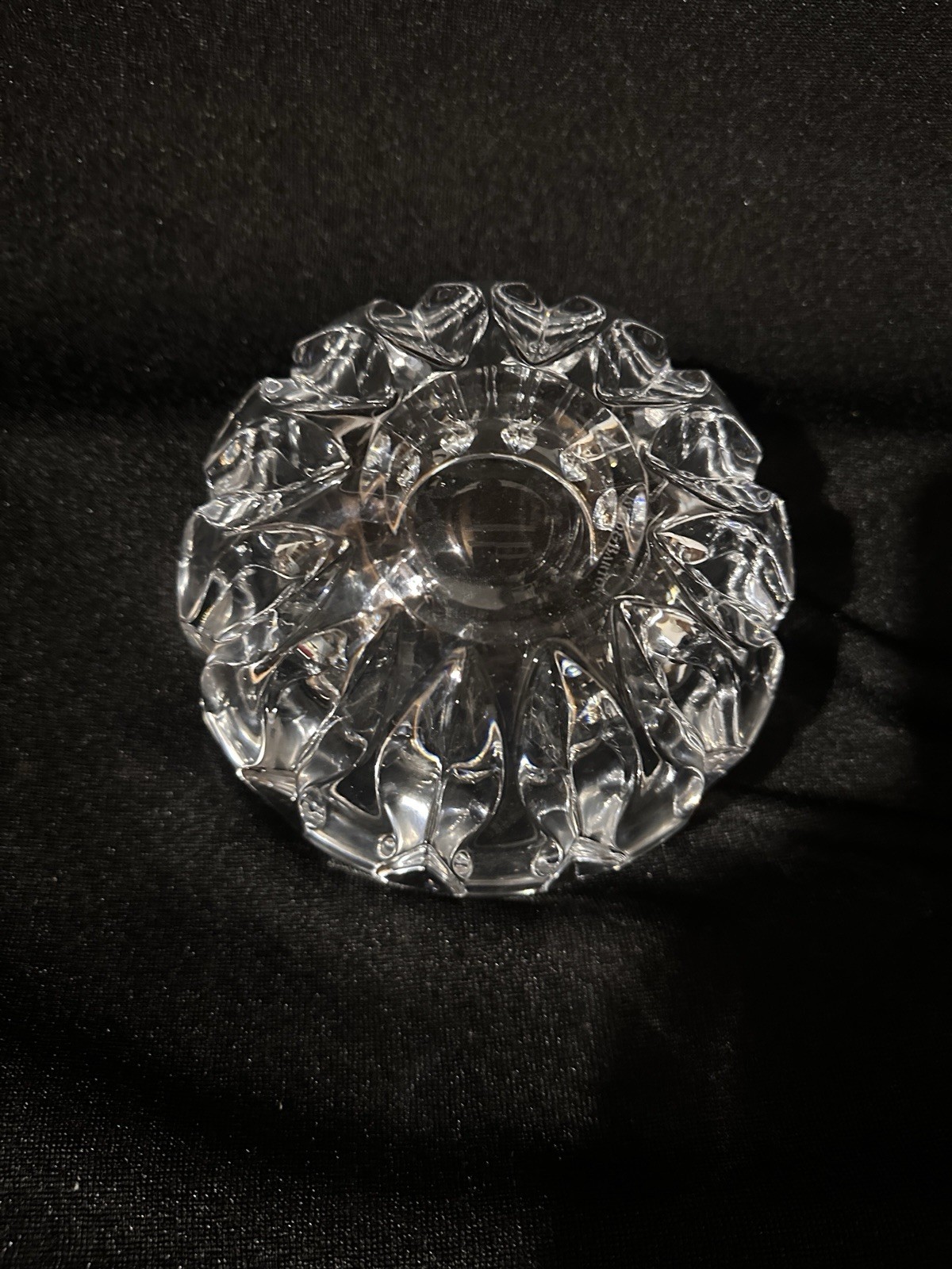 Reed & Barton Equinox 4×7”Crystal Bowl Sticker Mark On Bottom Slovenia