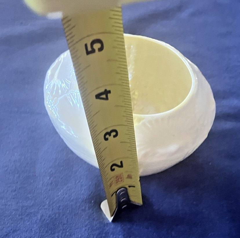 Belleek Green Mark Collectible Shell Pattern Open Sugar Bowl