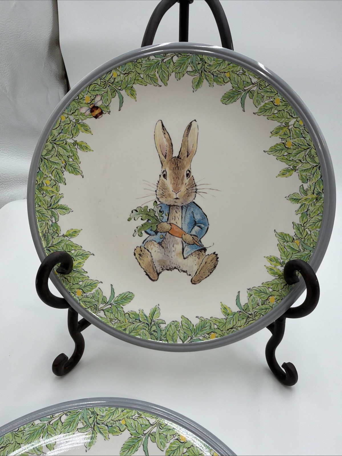 Williams Sonoma Beatrix Potter Easter Peter Rabbit 2 Piece Plate 1 Bowl 1 Cup