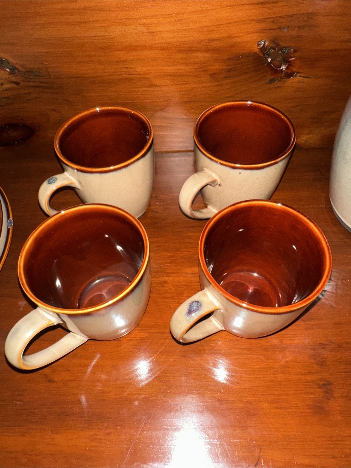 Nova Brown by SANGO Two Toned Drip Glaze Pottery Set