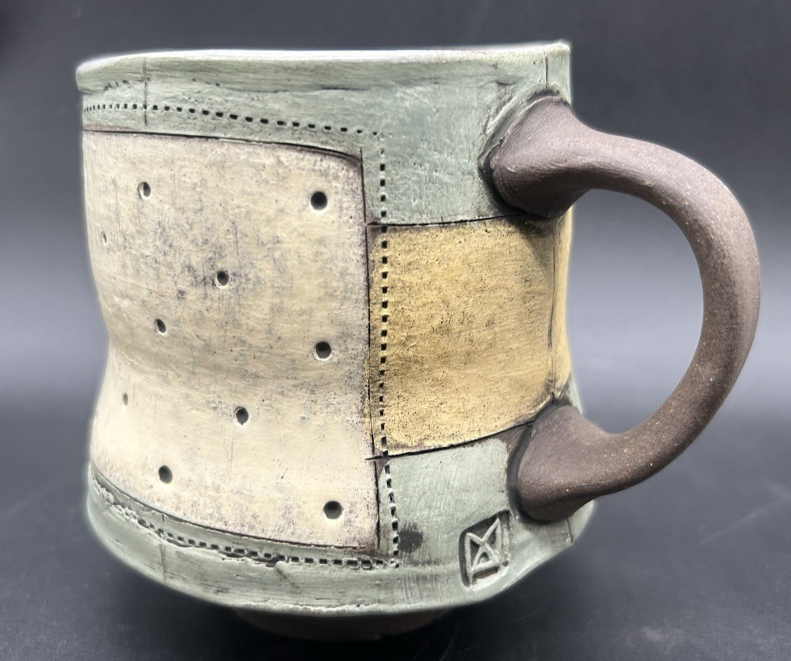 Mark Arnold 2017 Portfolio Art Pottery Organic Free Form Ceramic Mug