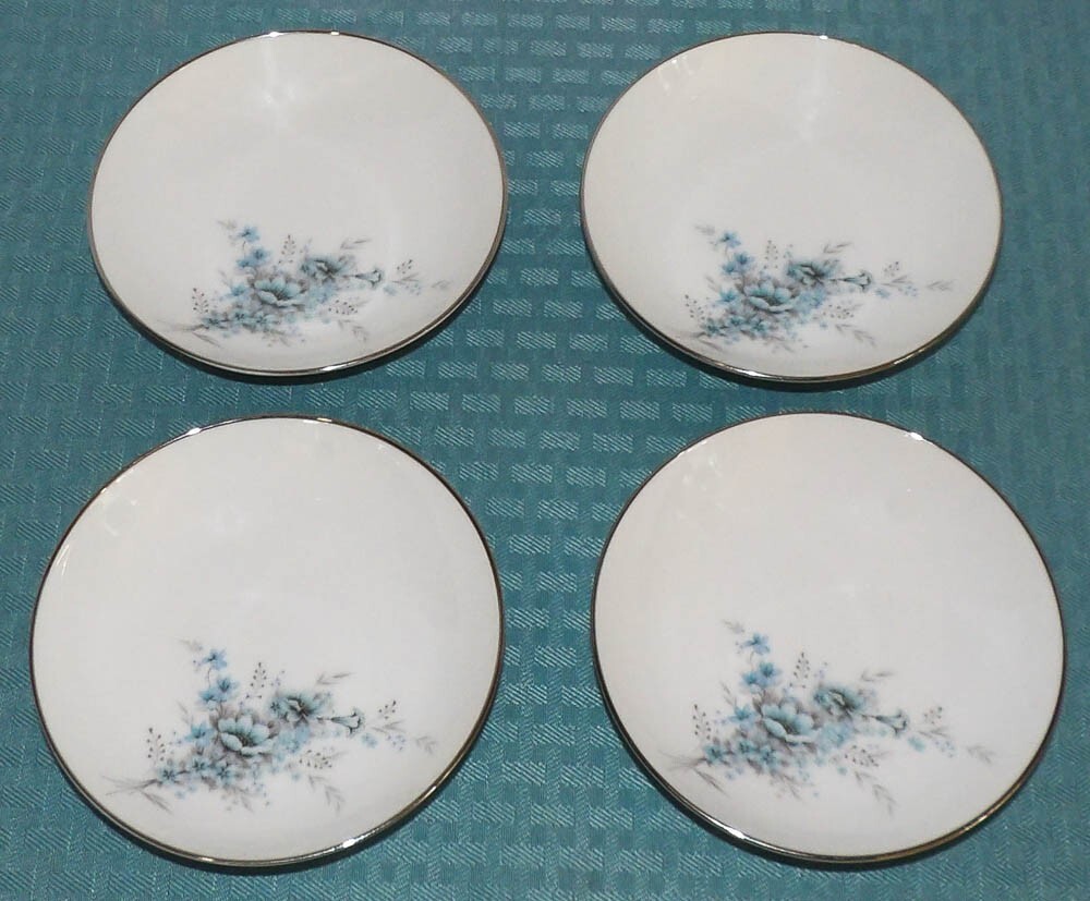 4 Vintage Noritake Japan Sonnet (6656) 5 1/2″ 4 oz. Fruit Dessert Sauce Bowls