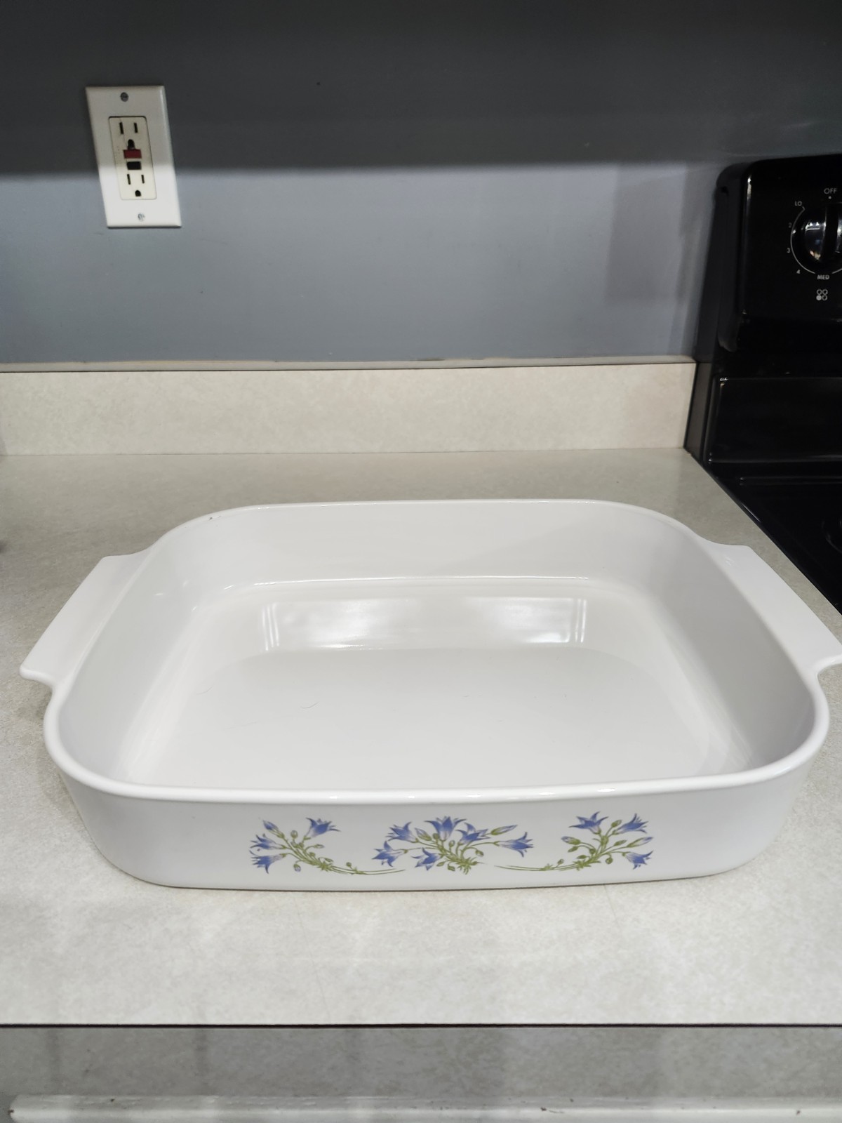 Corning Ware Blue Dusk Rectangular Open Roaster / Lasagna Casserole Pan A-21-B-N