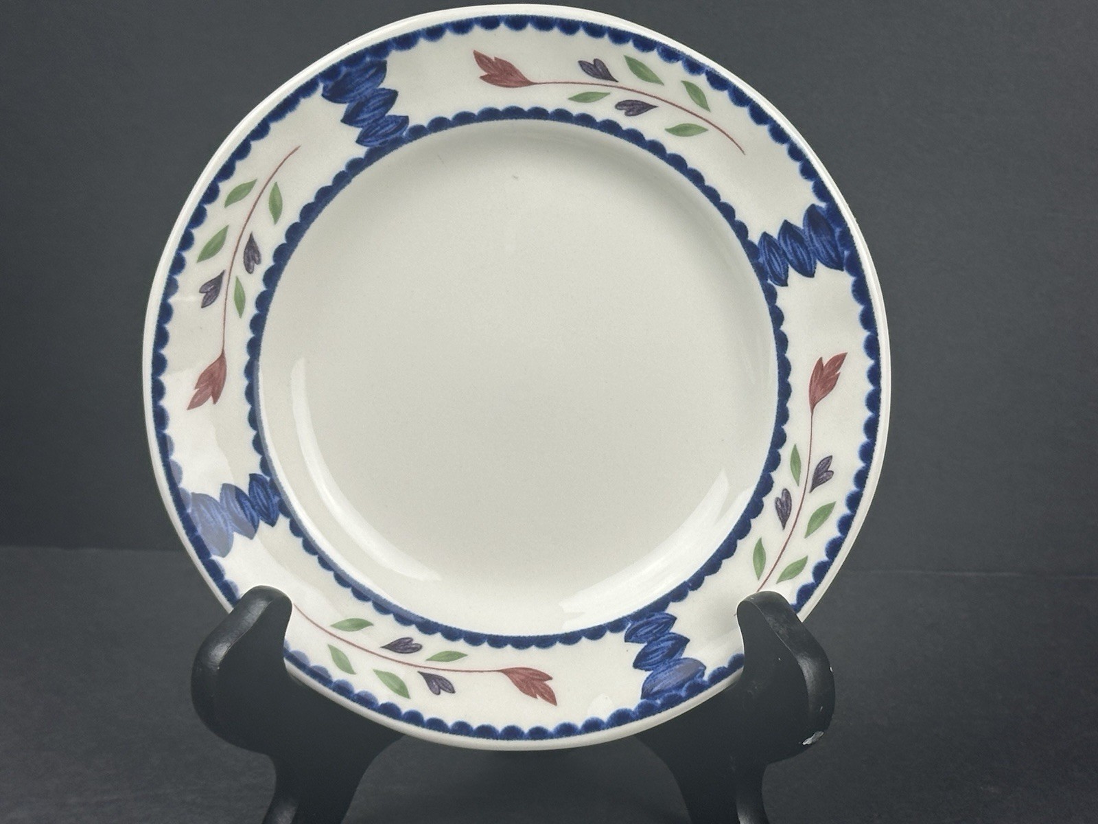12 Adams Real English Ironstone Lancaster White Floral 6” Bread Butter Plates