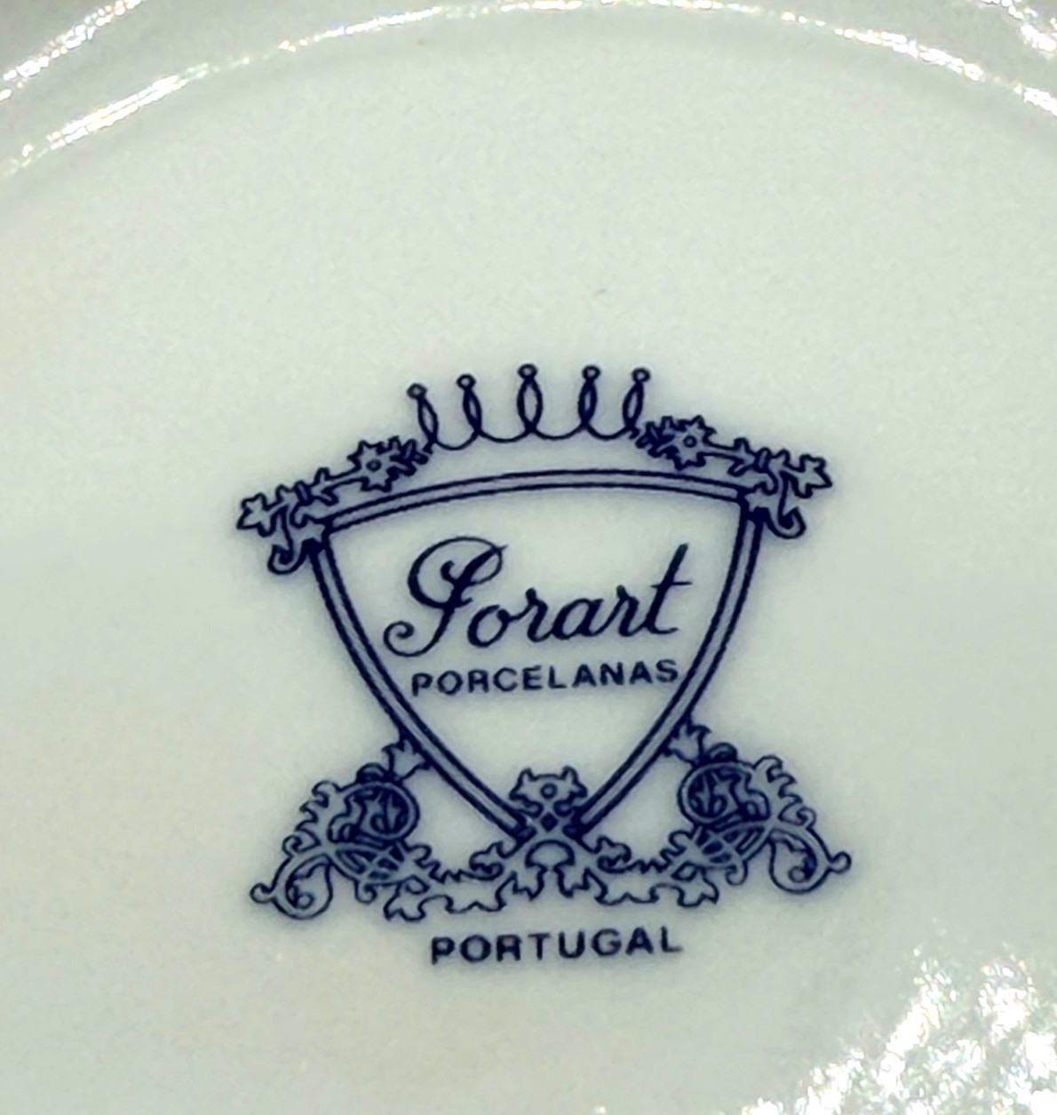 Porart Portugal VTG Porcelain Pin Dish Imari Style Rust Blue Gold Bird 3.75”