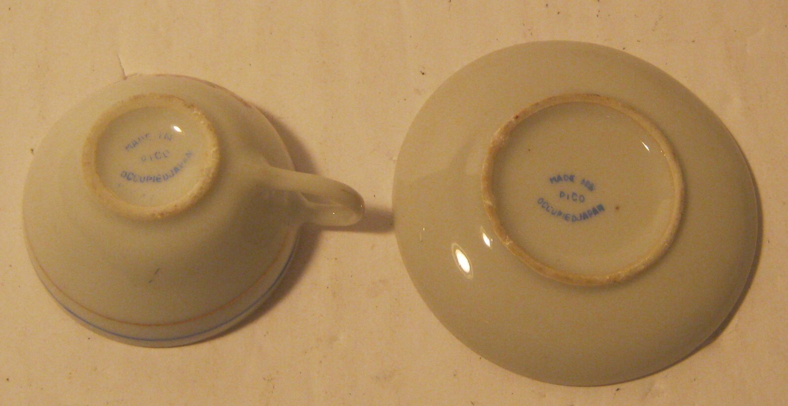 Miniature Porcelain Cup & Saucer FLORAL PATTERN Made in OCCUPIED JAPAN!!!!
