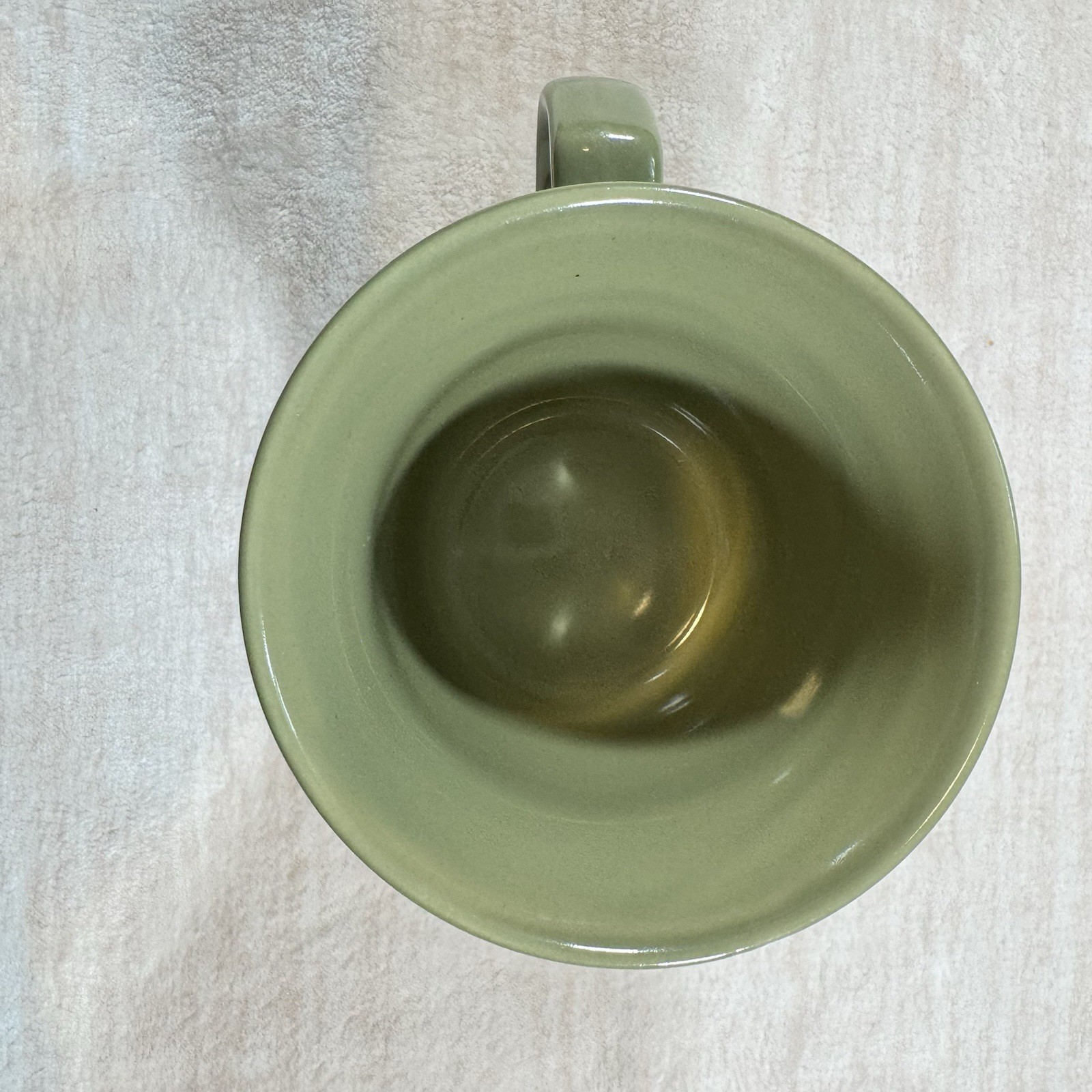 Isabella By Kennex Sage Green Stoneware Coffee Mugs Set of 6 Embossed Retired