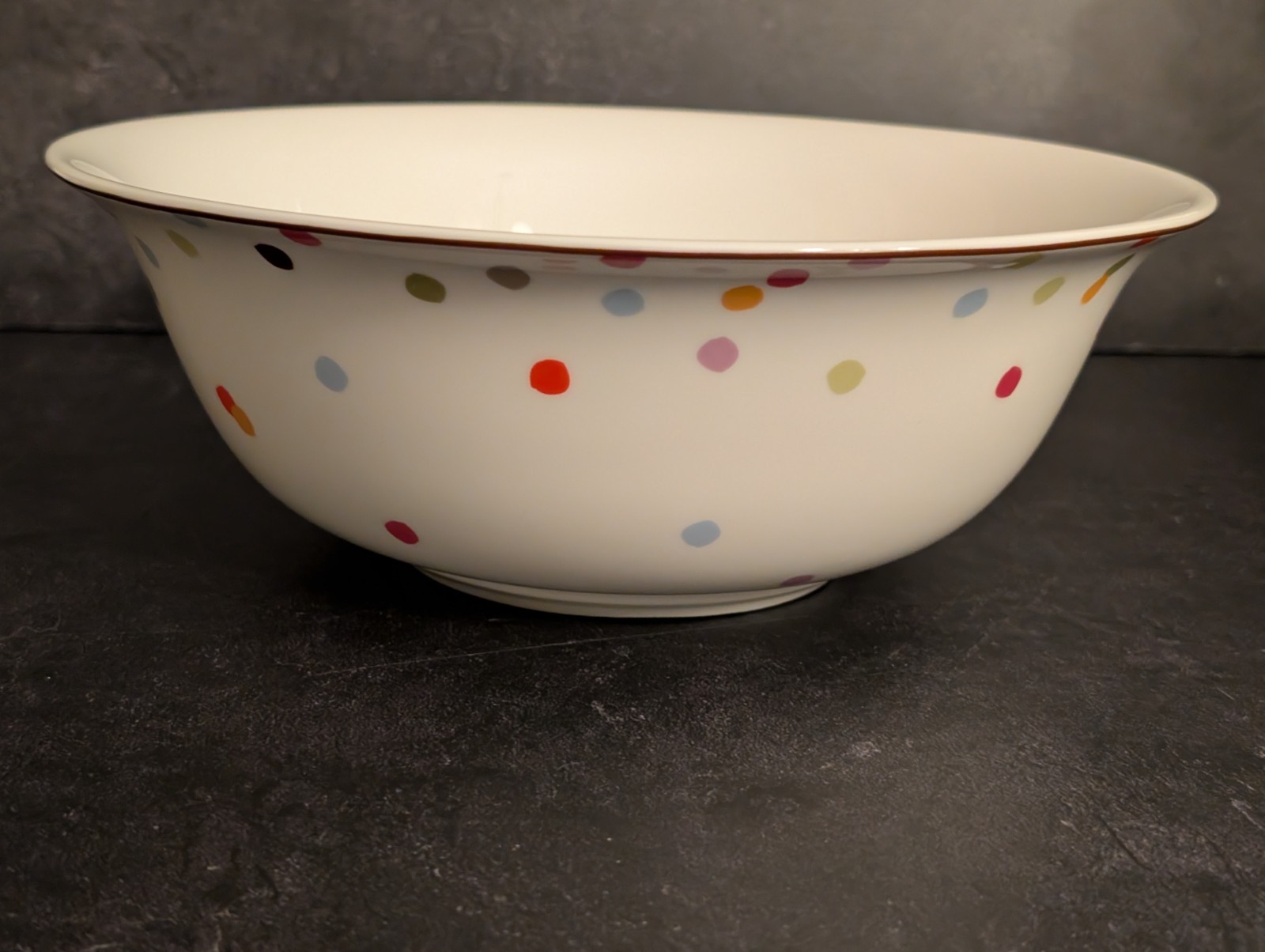 Large serving bowl by Kate Spade New York Lenox Market Street Confetti