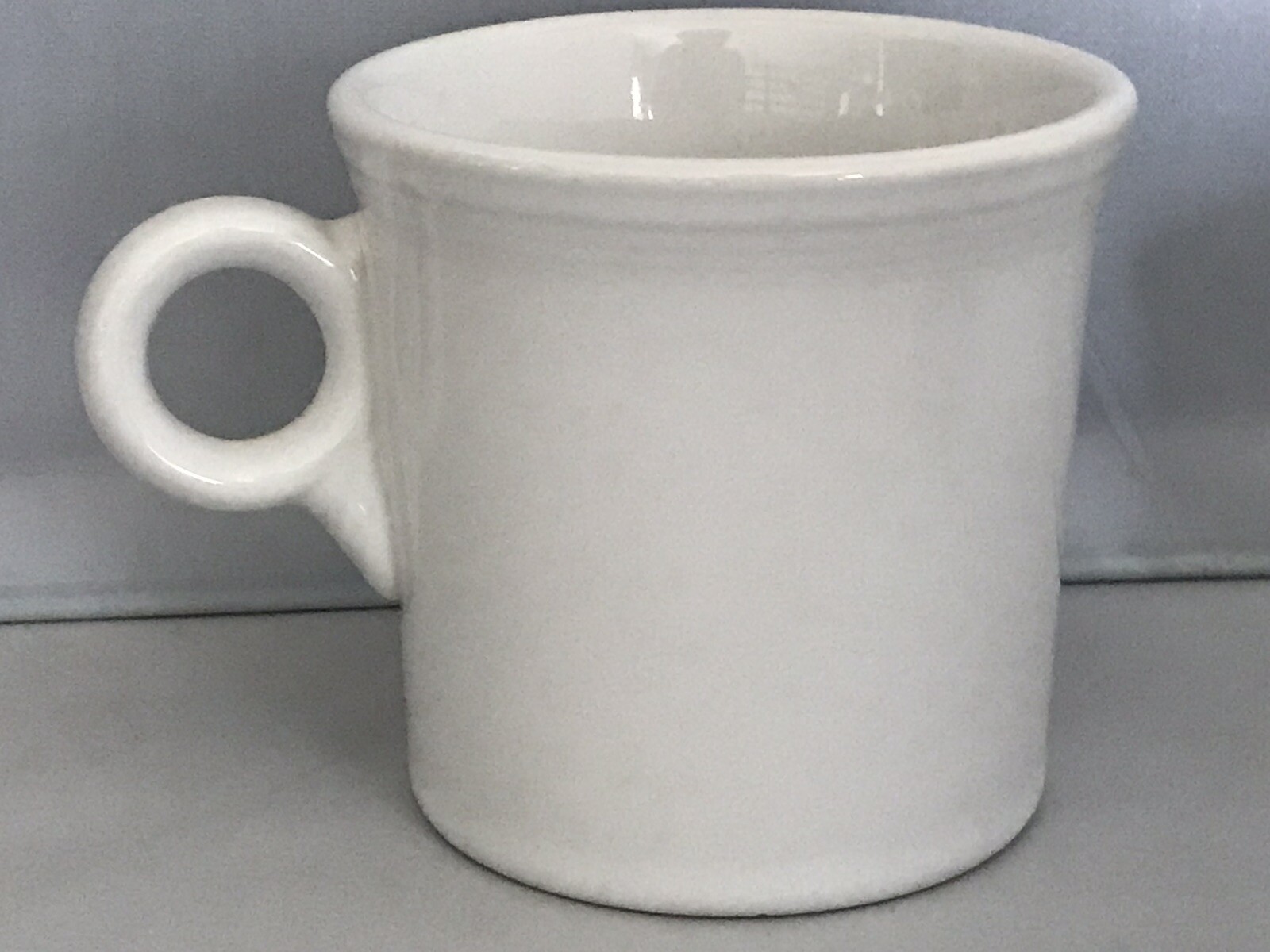 HLC Fiesta USA – Ring Handle Coffee Mug – White – Contemporary Original 10.25 oz