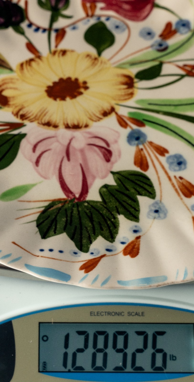 2 VTG Blue Ridge Southern Potteries Dinner Plates Grandmother’s Garden 10.25″