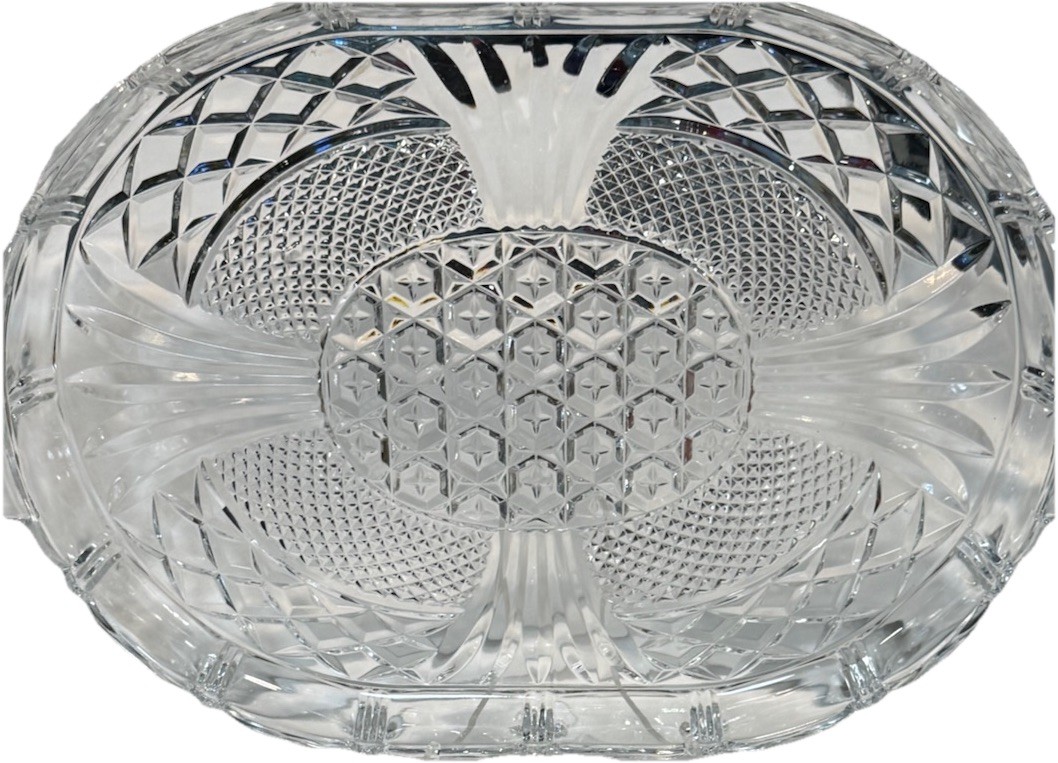 Shannon Crystal By Godinger 24% Lead Crystal Vintage Heavy Tray