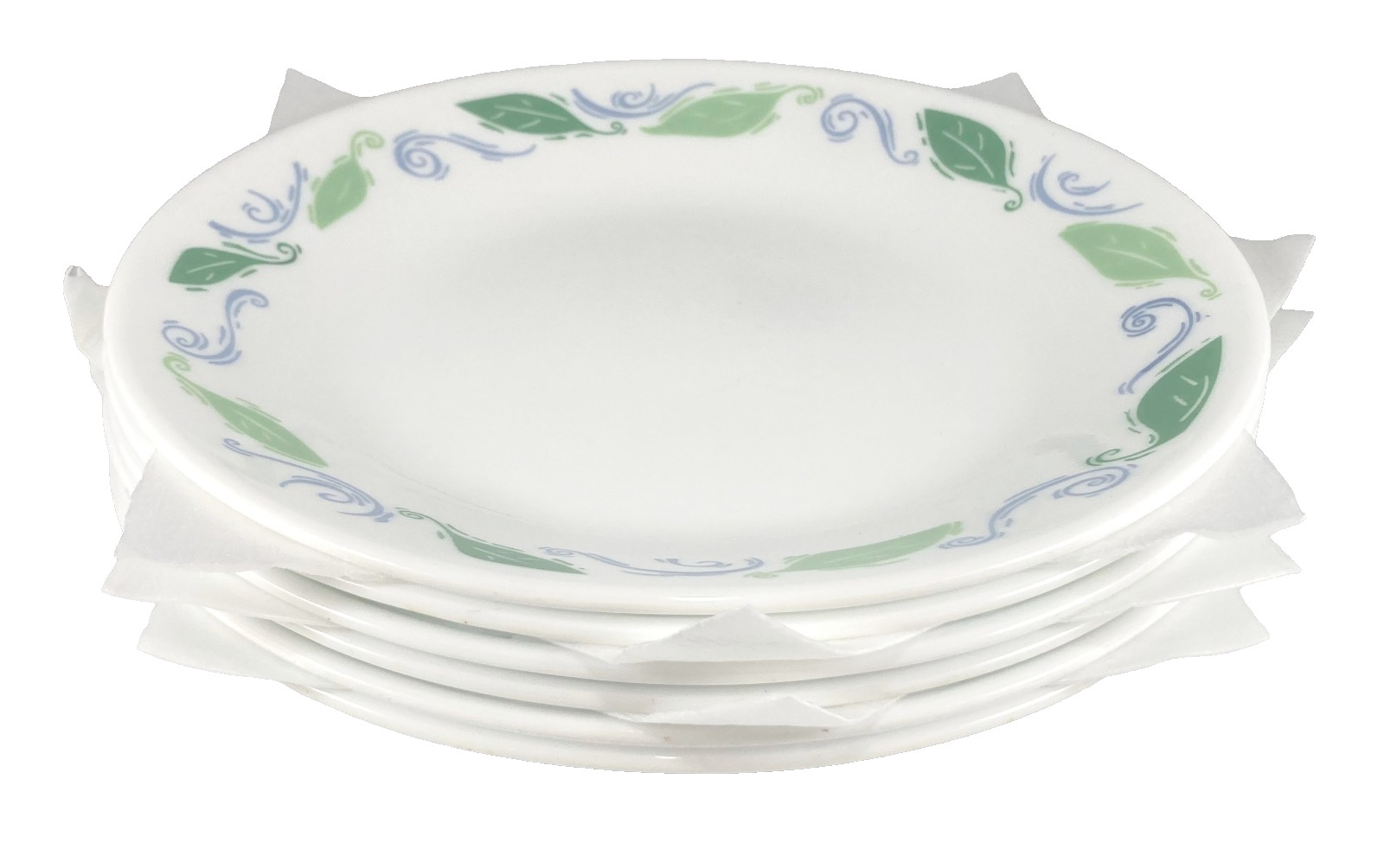 6x Corelle Spearmint 6 3/4″ Bread Plates Salad Desert Saucer Set Garden