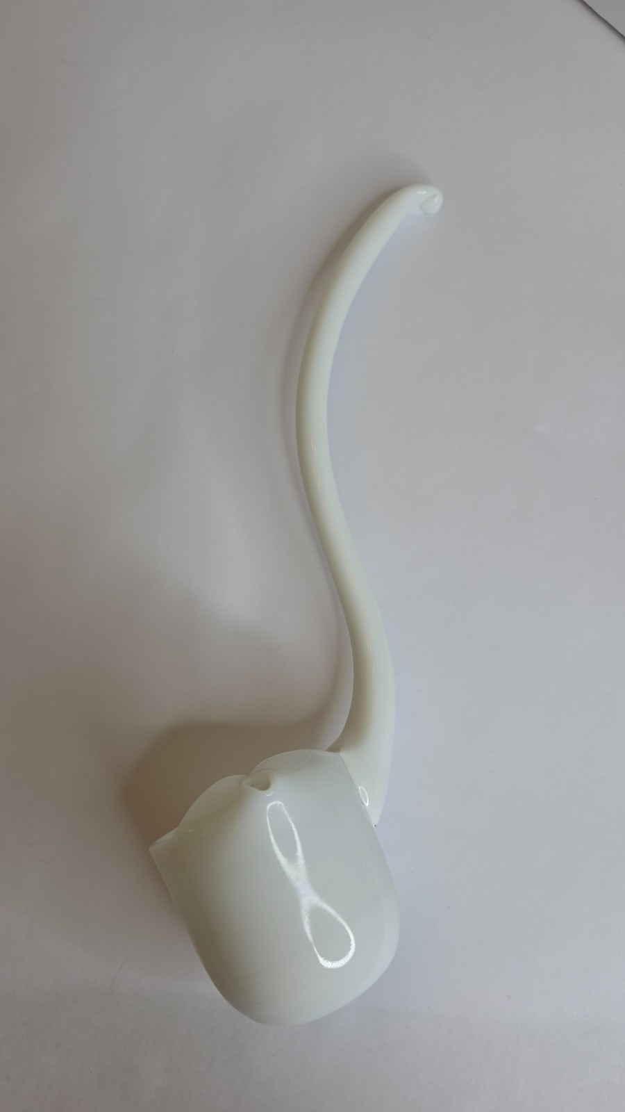 Vintage Westmoreland White Milk Glass 14″ Punch Bowl Spoon Ladle