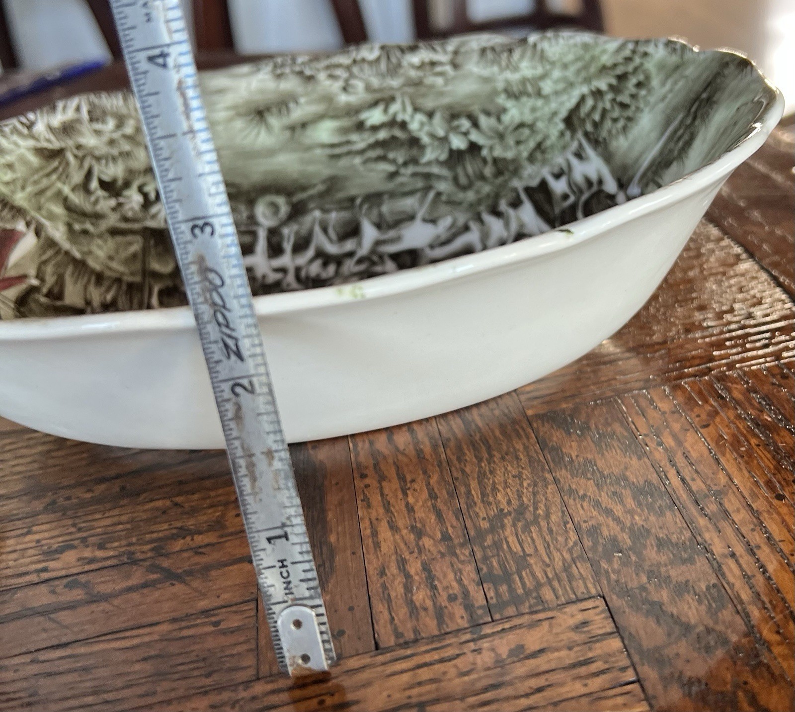 Johnson Bros Tally Ho Oval Vegetable Dish 7” x 9”. Mint Condition. 2 Available.