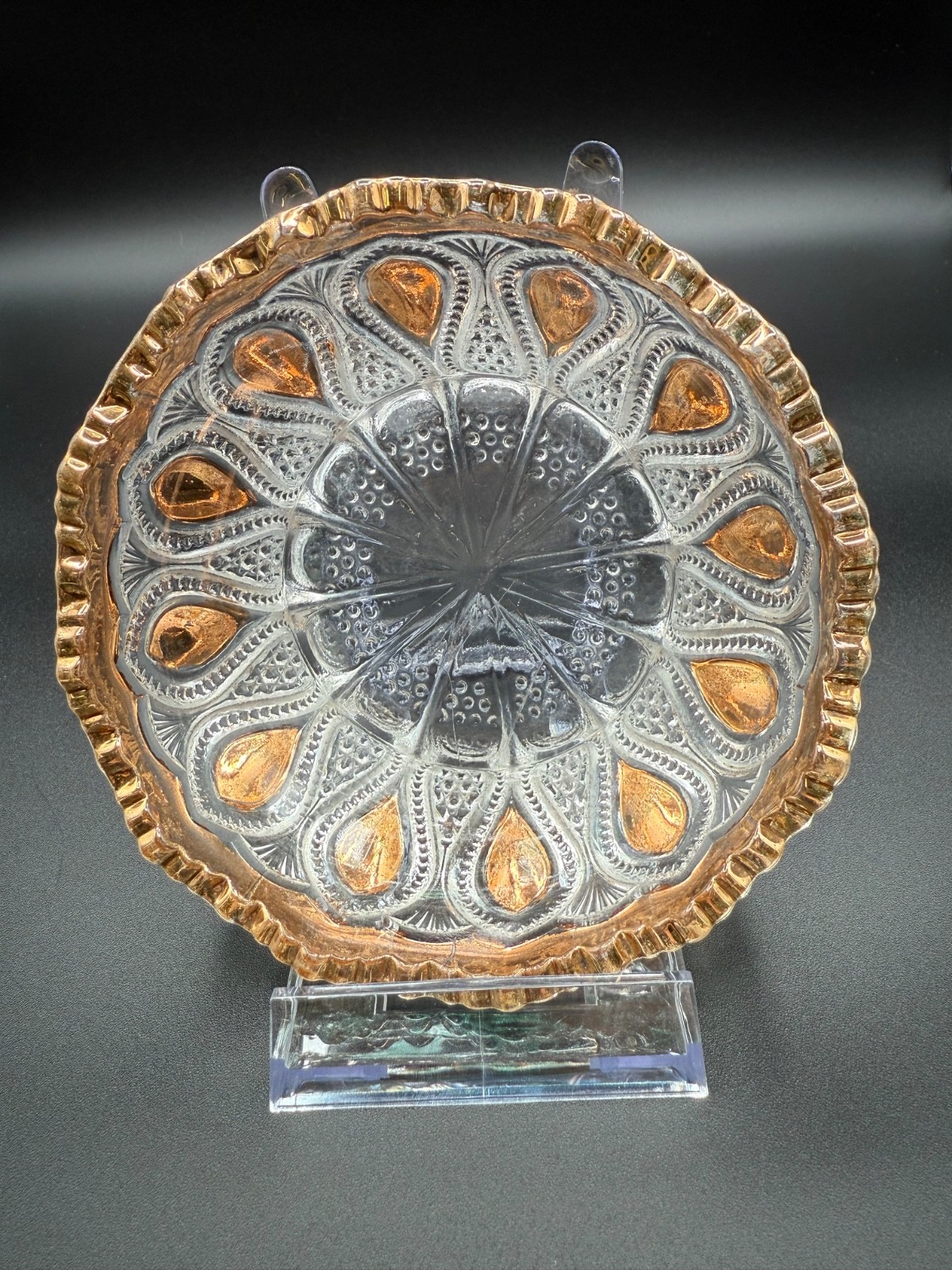 6 Antique EAPG U.S. Glass New Jersey Berry Bowl Pieces 1900-1908 4 1/2”
