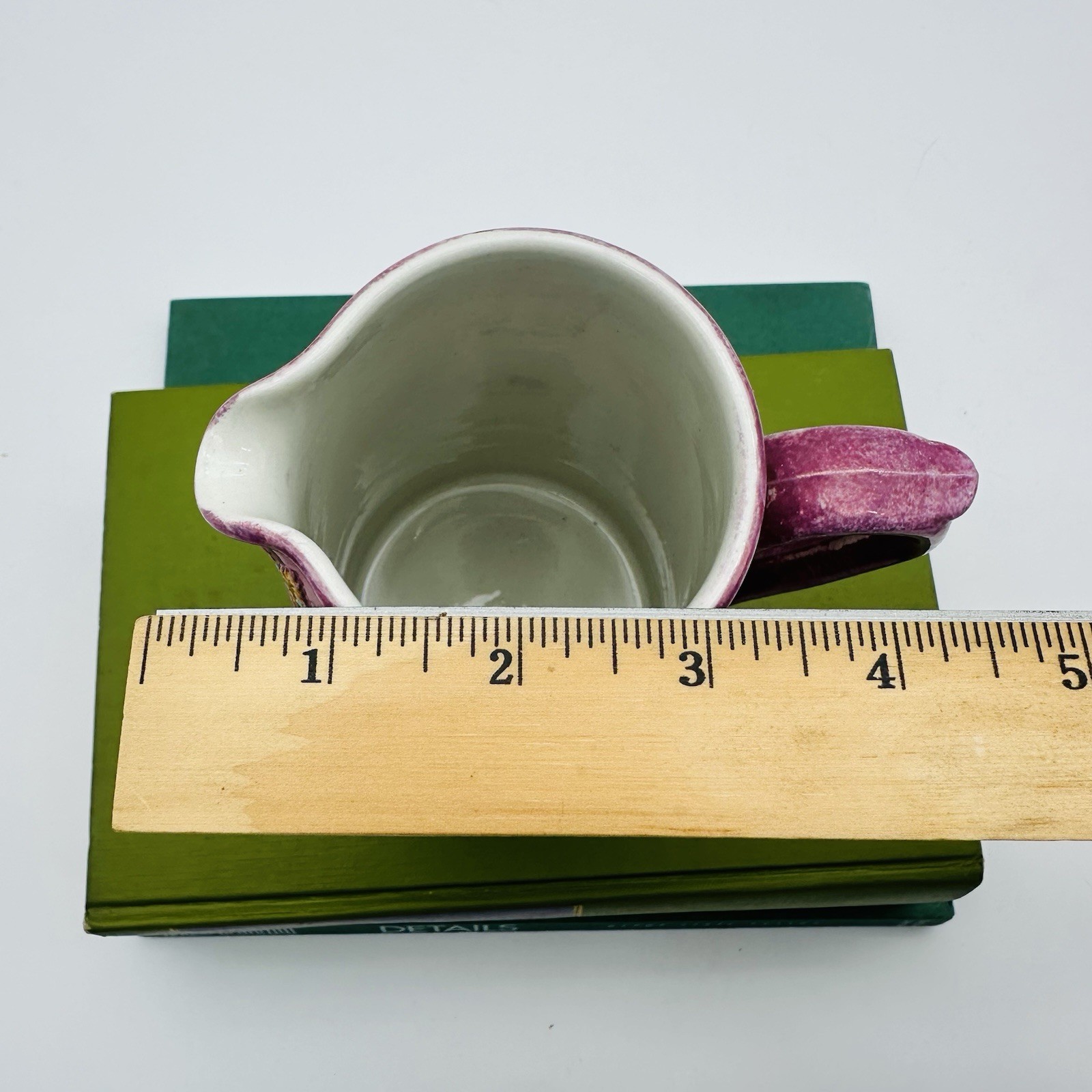 Antique Porcelain Pitcher Purple Dudson Bros Coronet England Neo Classical 5.75″