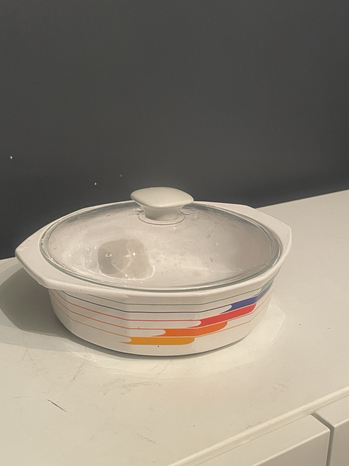 Studio Nova Fire & Ice Covered Casserole with Lid Hi Fi Vtg/Retro 70’s/80’s