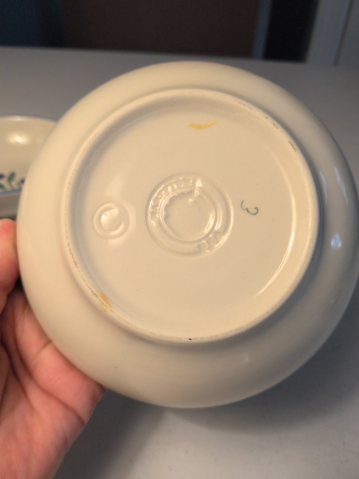 VTG Set Of 2 Hartstone Pottery Soup/Cereal Bowls Wild Blueberry Pattern 6″ Diam