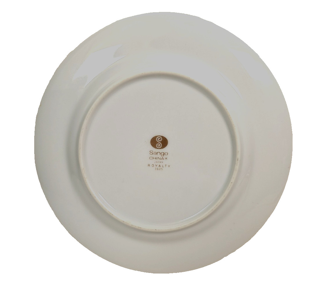 VTG Sango Royalty 3625 Bread & Butter Plate 6.5 in Gold Trim Japan