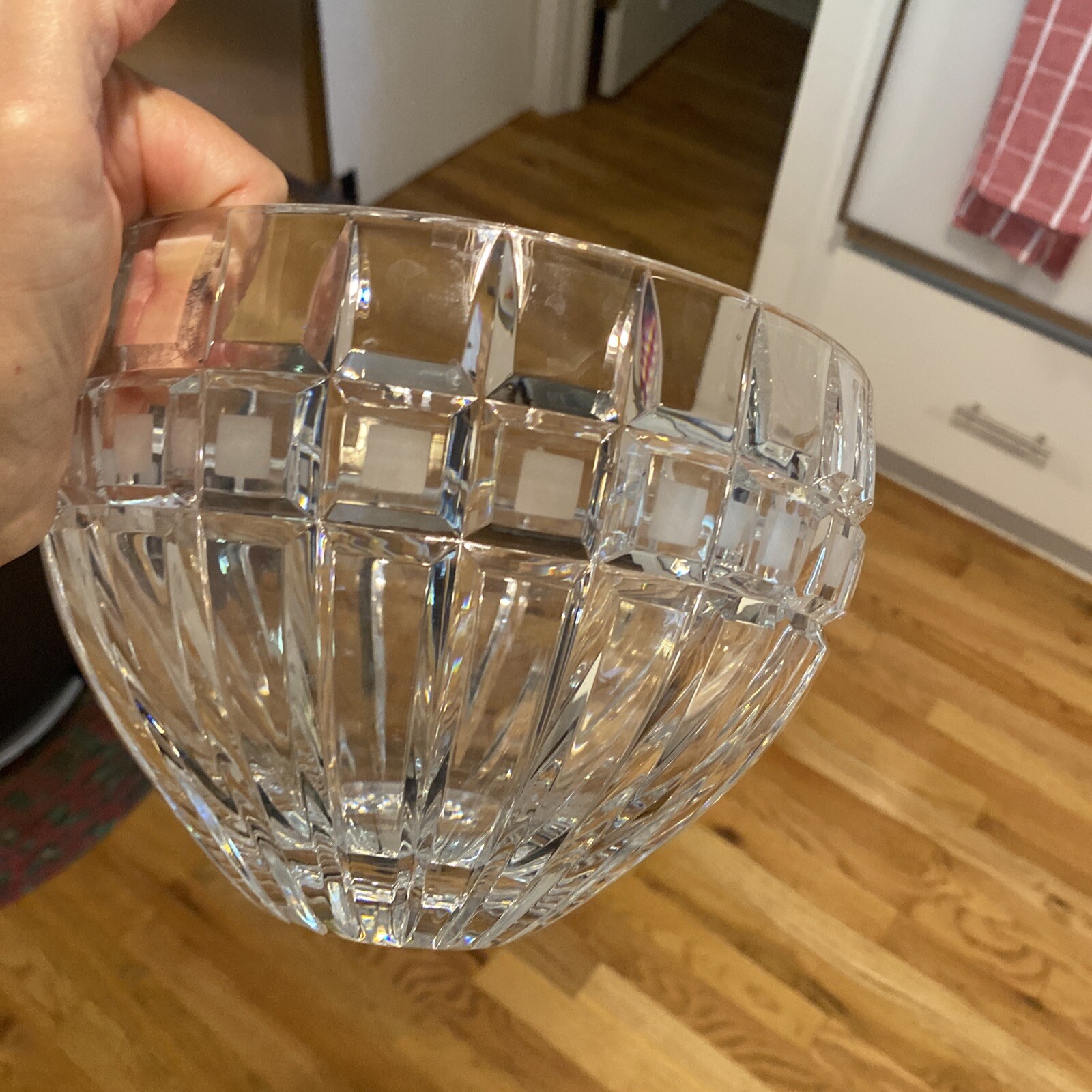 MARQUIS WATERFORD QUADRATA BOWL 5 3/4″ Tall X 7 1/2″ Wide – Poland