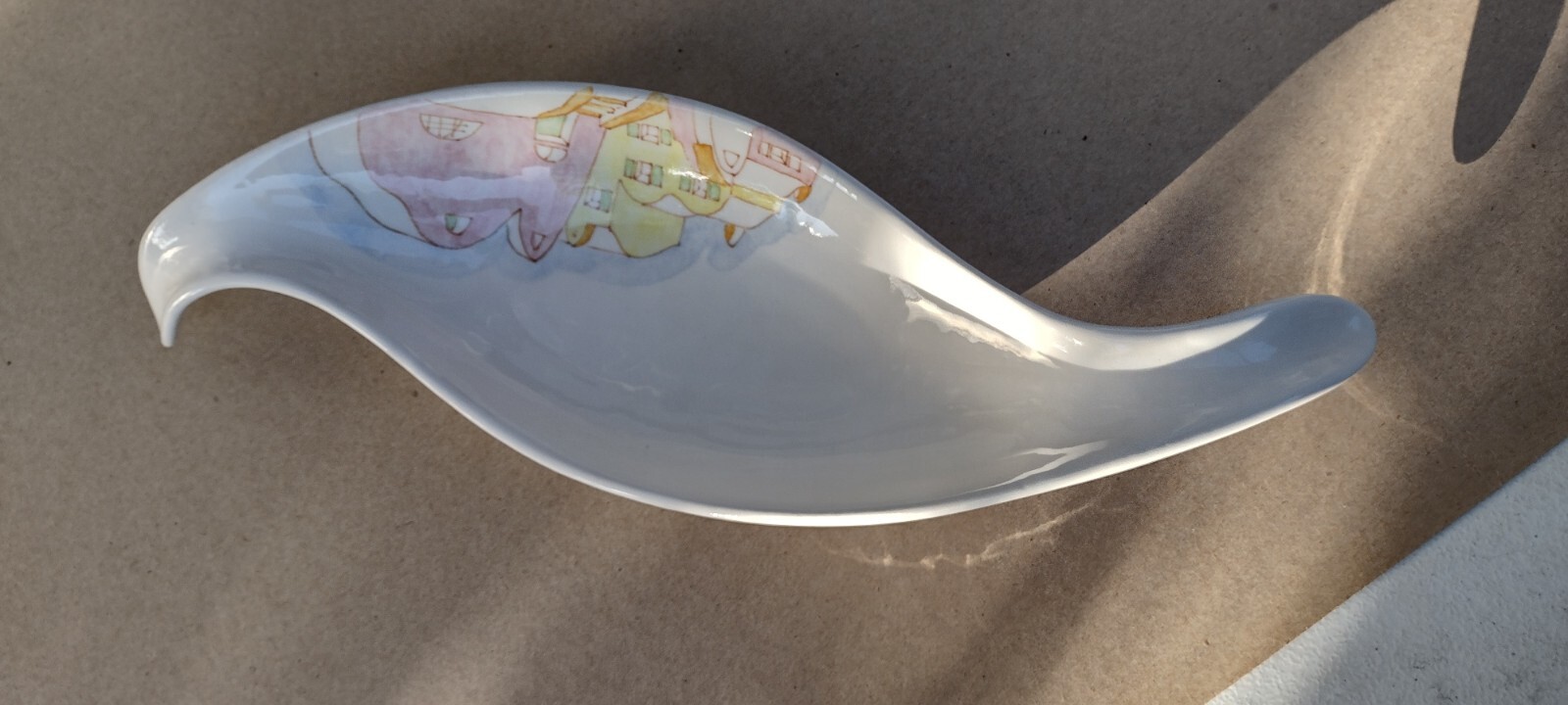 Ernestine Salerno, ITALY free form serving bowl / dish 1954