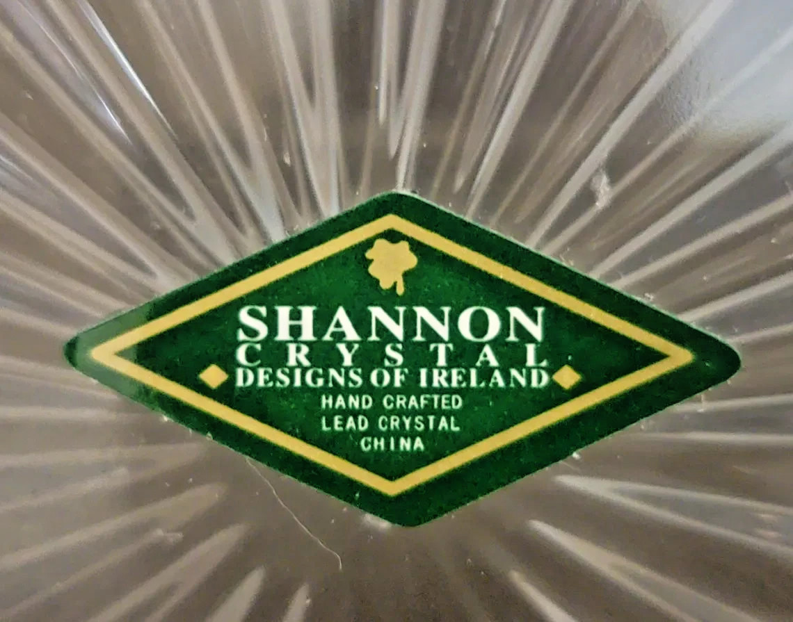 SHANNON CRYSTAL GODINGER DUBLIN Collection 12″ ROUND SERVING PLATTER TRAY PLATE