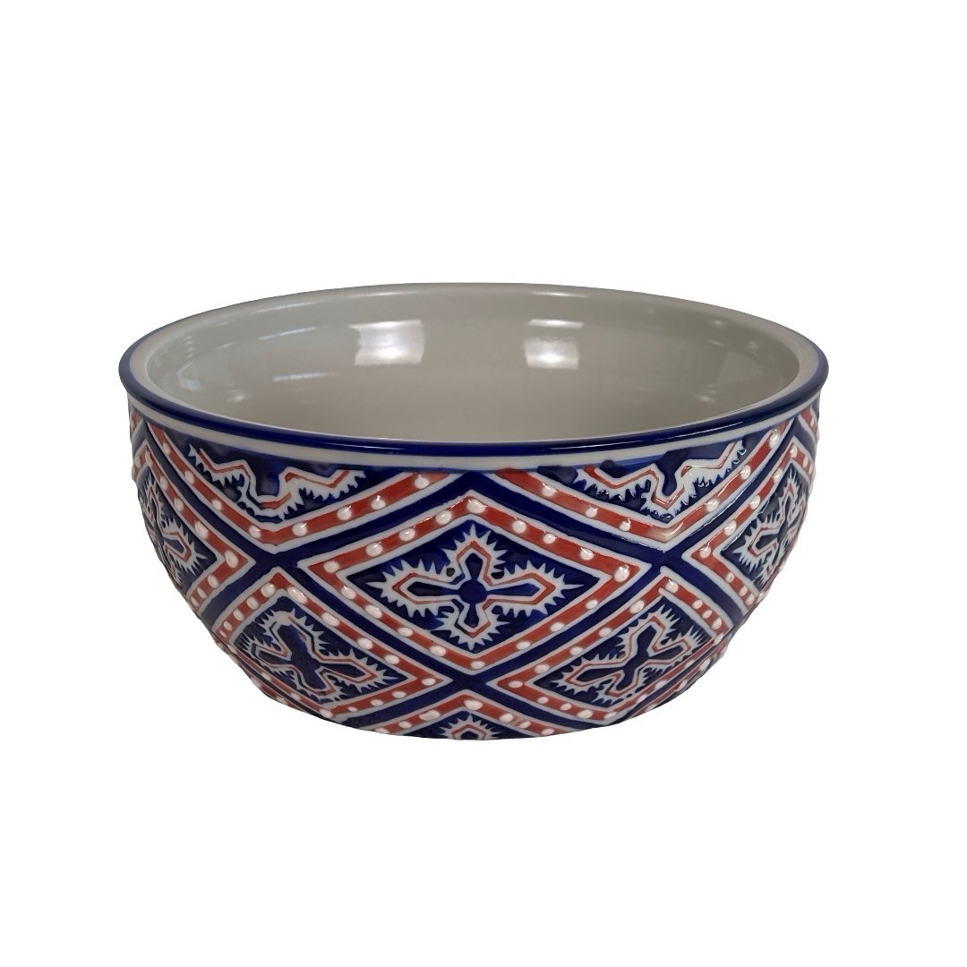 Yokohama Studio Hand Painted Ceramic 6” Rice Cereal Soup Japanese Ramen Bowl