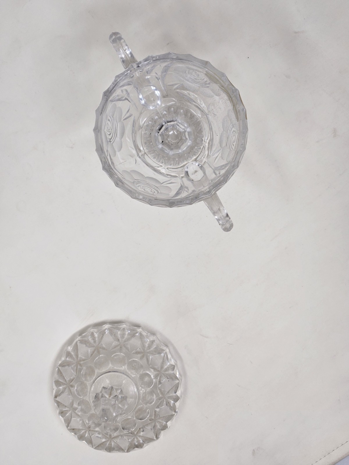 Vintage Italian Hand-Cut Lead Crystal Lidded Candy Dish