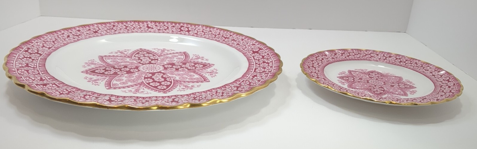 Primrose By Spode Dinner Plate 10 3/4” And 6 1/2″ Saucer Excellent Condition