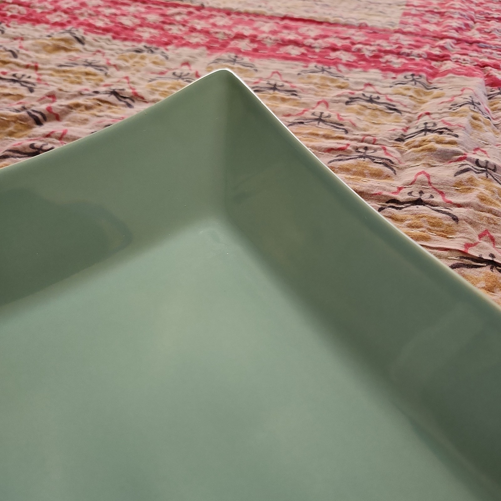PP Home Portugal Aqua Rectangular Serving Platter Tray 15.5″ Modern Ceramic