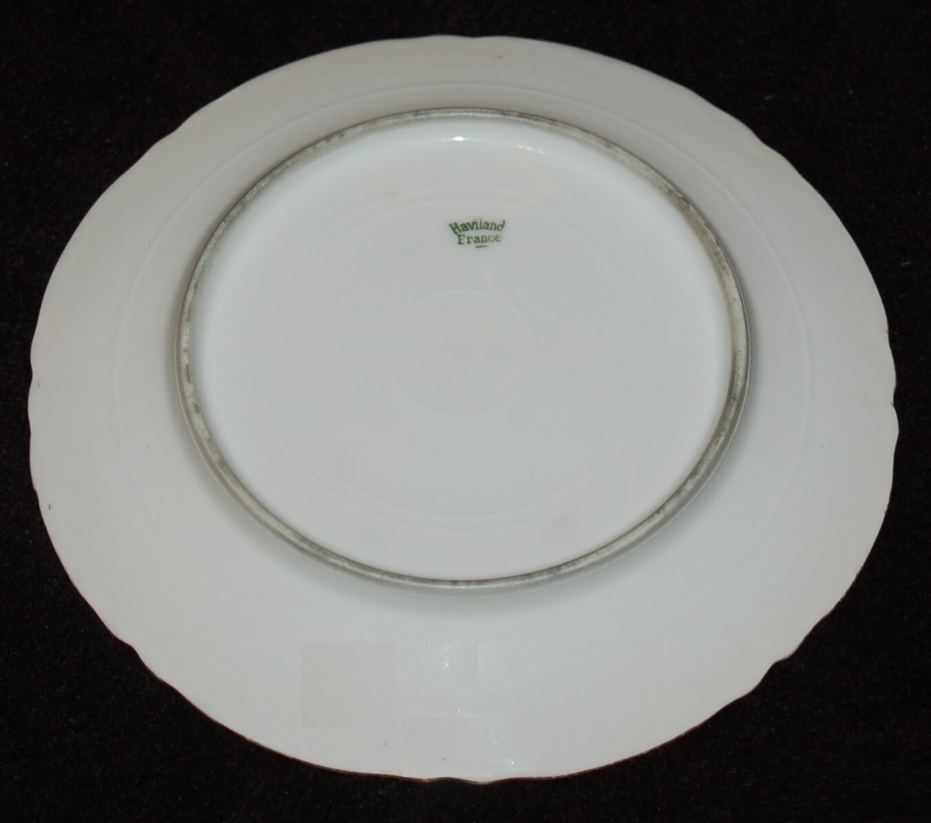 ANTIQUE Porcelain Soup Saucer LIMOGES Haviland Made in France 1905 Art Nouveau