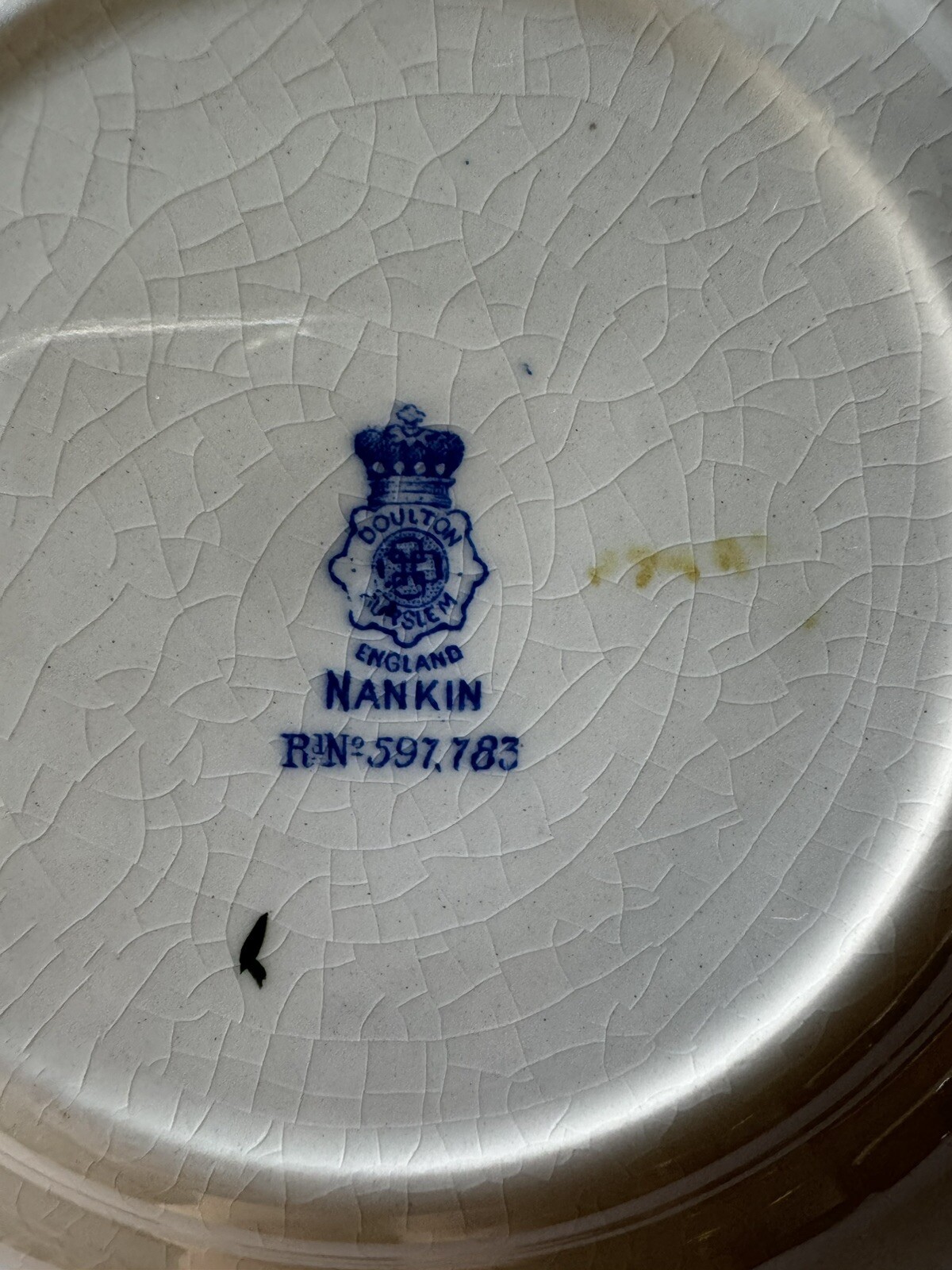 Set 6 Dessert Side Plates 5.5″ Royal Doulton Burslem Nankin England Antique Asia
