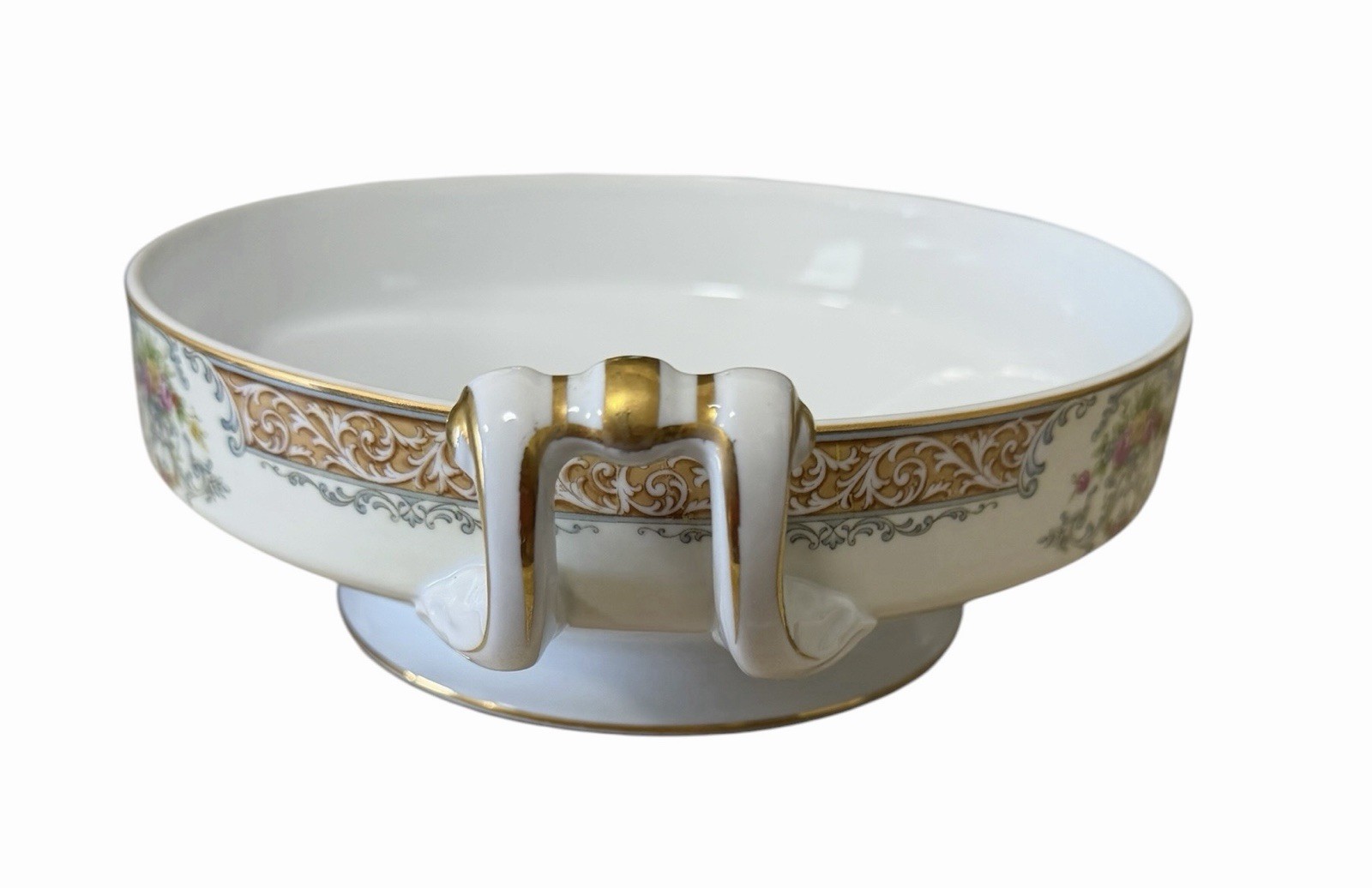 Noritake Two Handles Serving Bowl Made In Occupied Japan