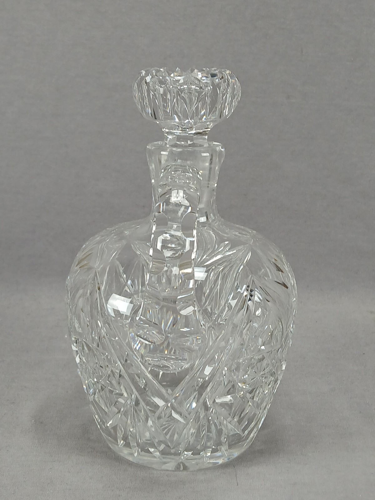 Signed Hawkes Marion Pattern American Brilliant Period Cut Glass Whiskey Jug