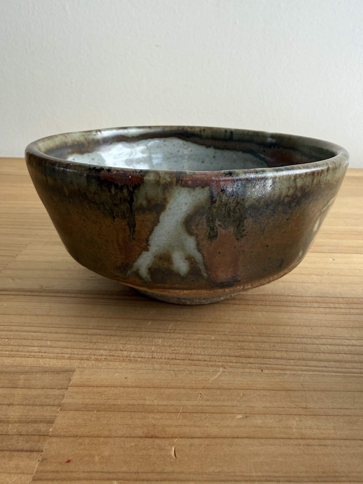 Vintage Pottery Ceramic Bowl w/ Makers Mark Matcha Tea Bowl Home Decor