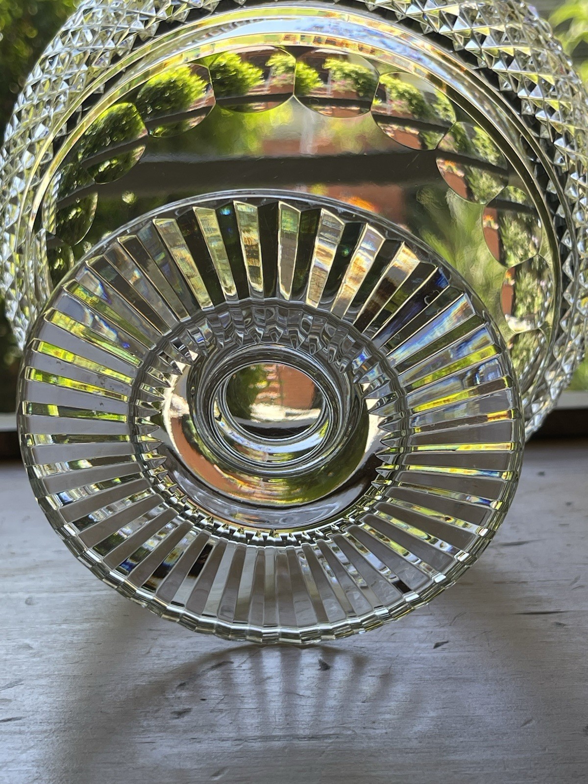 Vintage Waterford Crystal Centerpiece Bowl Footed Pedestal Castletown Cut ~MINT