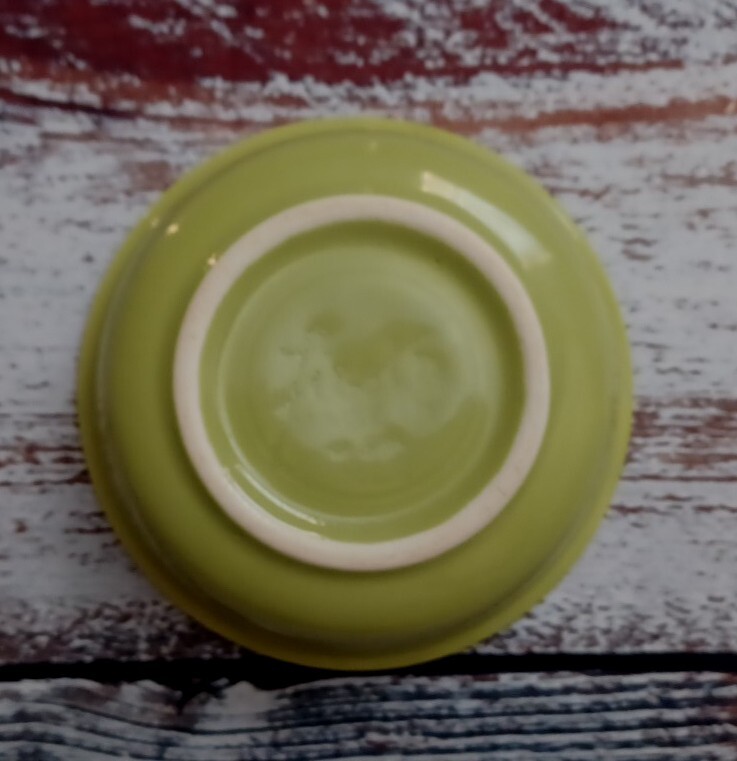 VINTAGE FIESTA HLC 4 3/4″ 1950-1959 CHARTREUSE NAPPY FRUIT BOWL FLAWLESS
