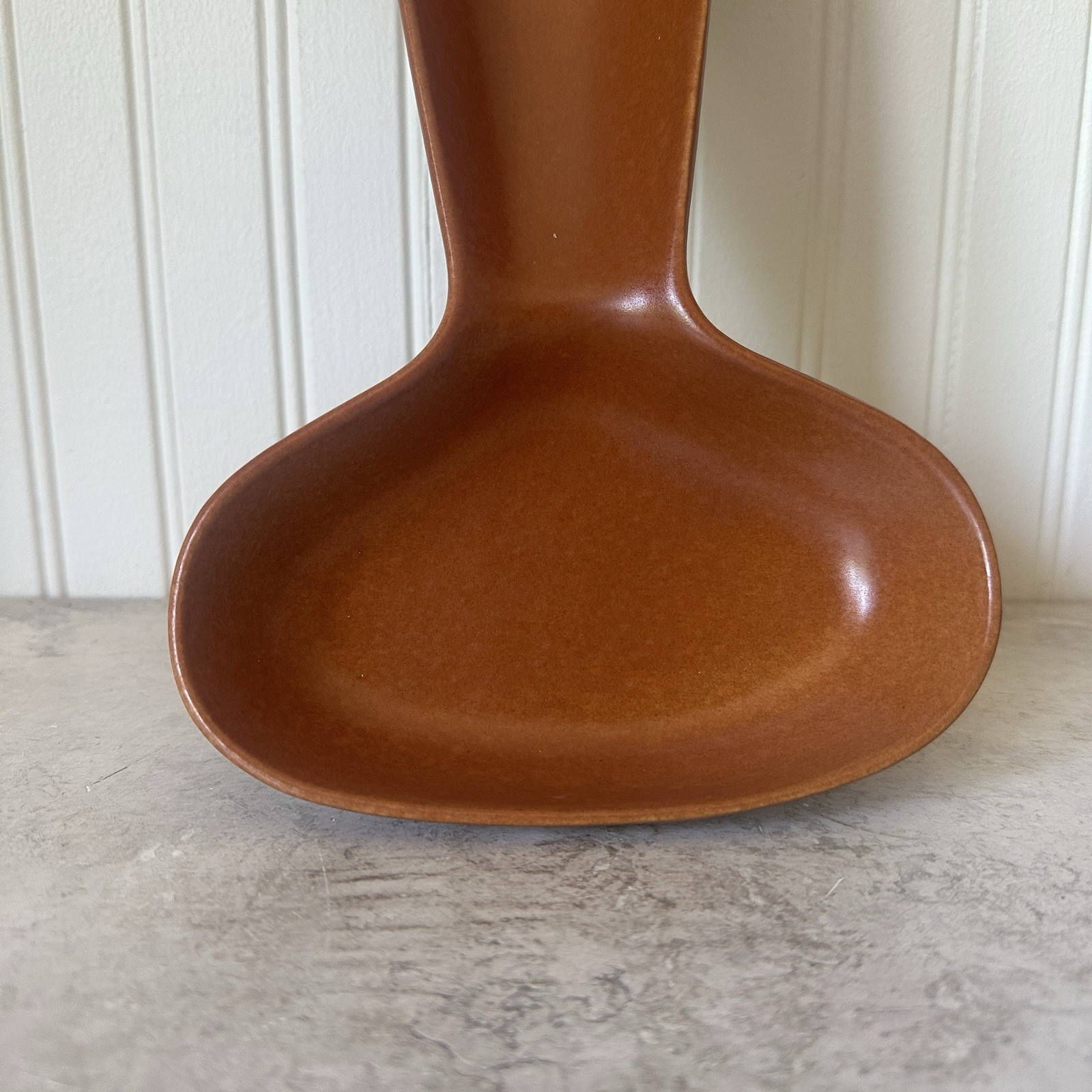 Roseville Raymor Celery Olive Dish #177 Serving Tray Pumpkin Terracotta 15.5”