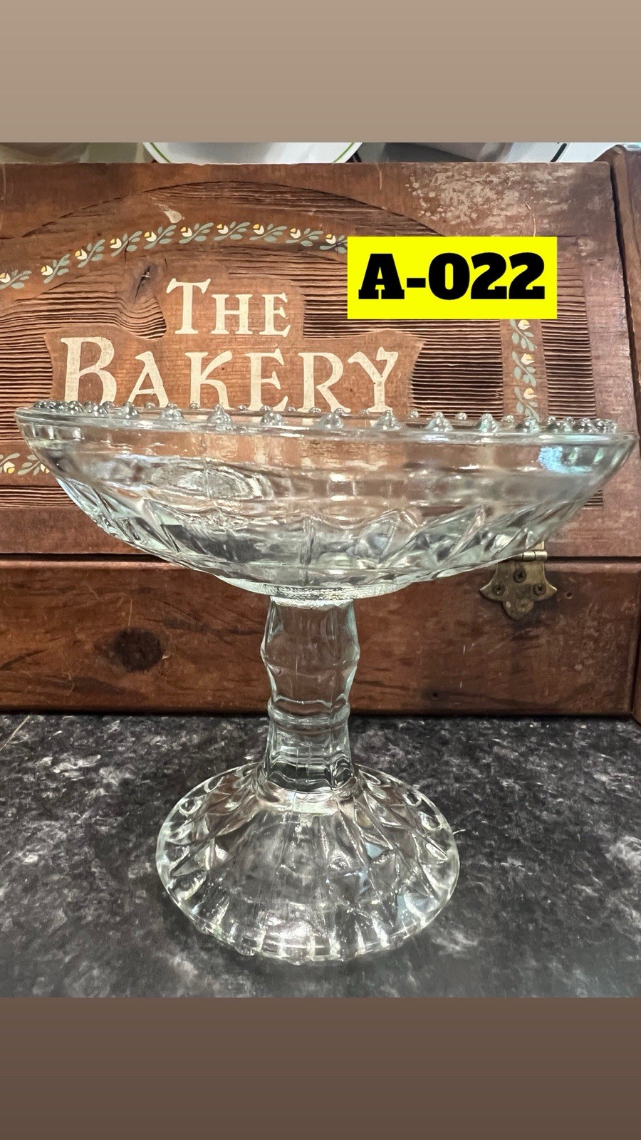 Jeannette Glass Windsor Pattern Compote