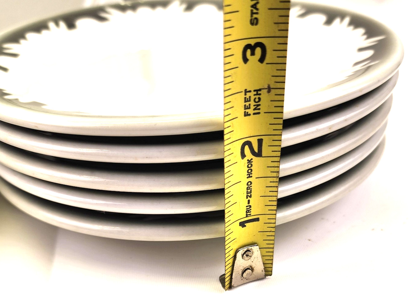 11 Shenango Rimrol Gray Plates 6 3/4 Inches Rare Color!