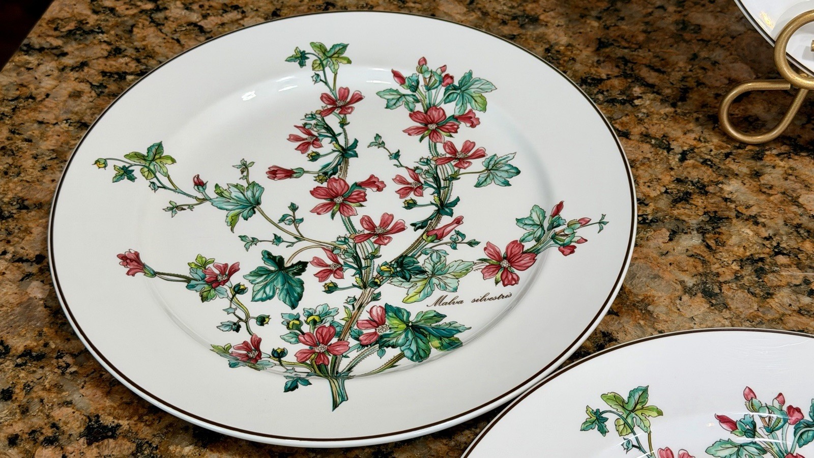 VTG Villeroy Boch Botanica Malva Silvestris 6 Dinner Plates 10-3/8 Luxembourg